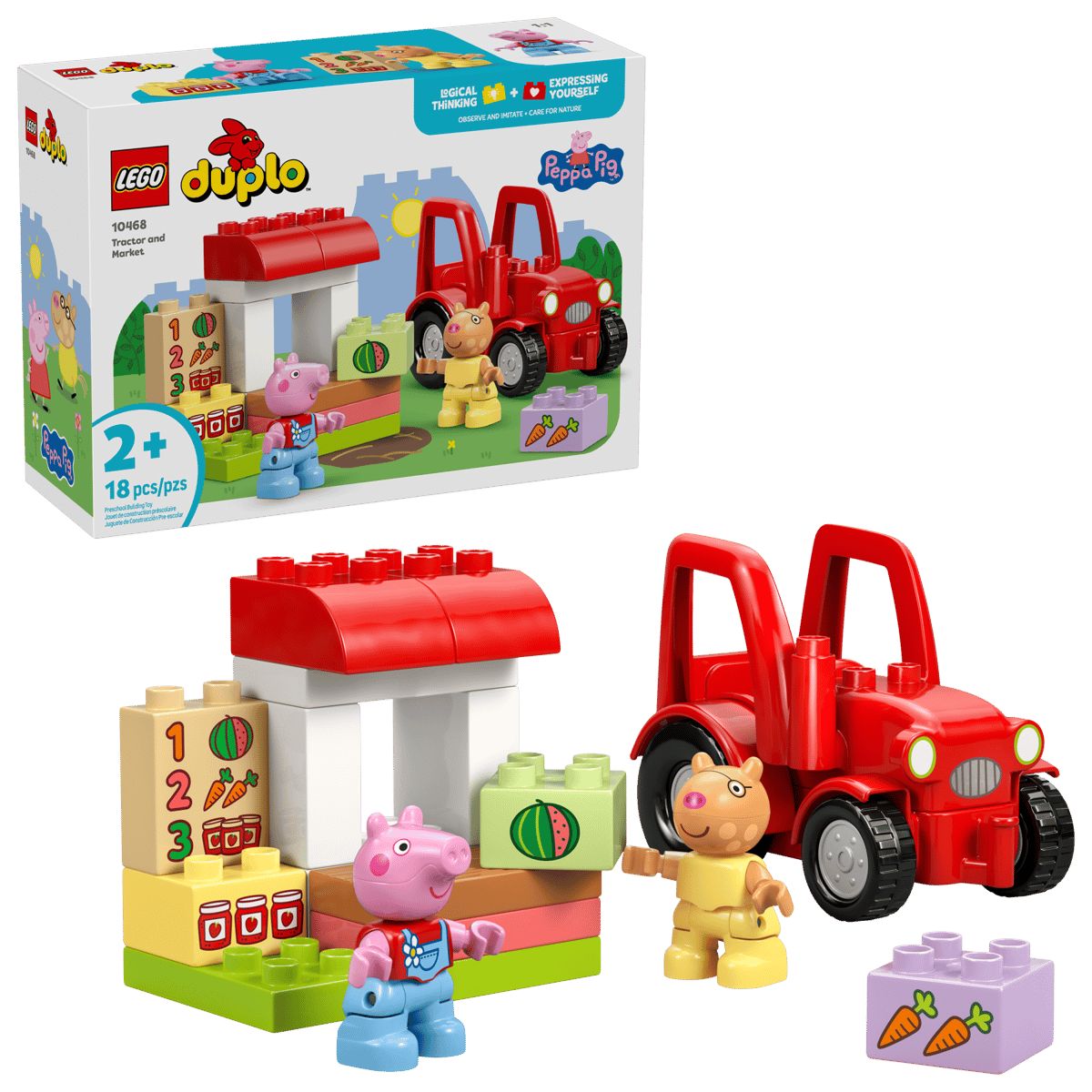 LEGO коцки, Duplo, Tractor and Market 