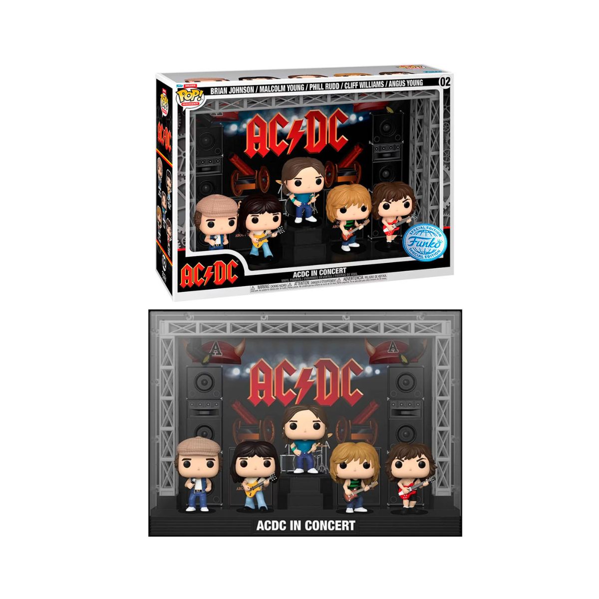 Сет фигури, POP! Moments Deluxe, AC/DC - Thunderstruck Stage ...