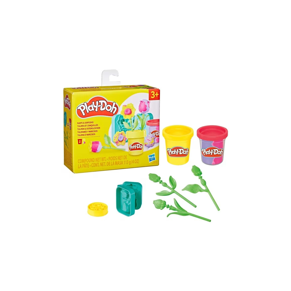 Сет за игра со глина, Play-Doh - Tulips & Daffodils 