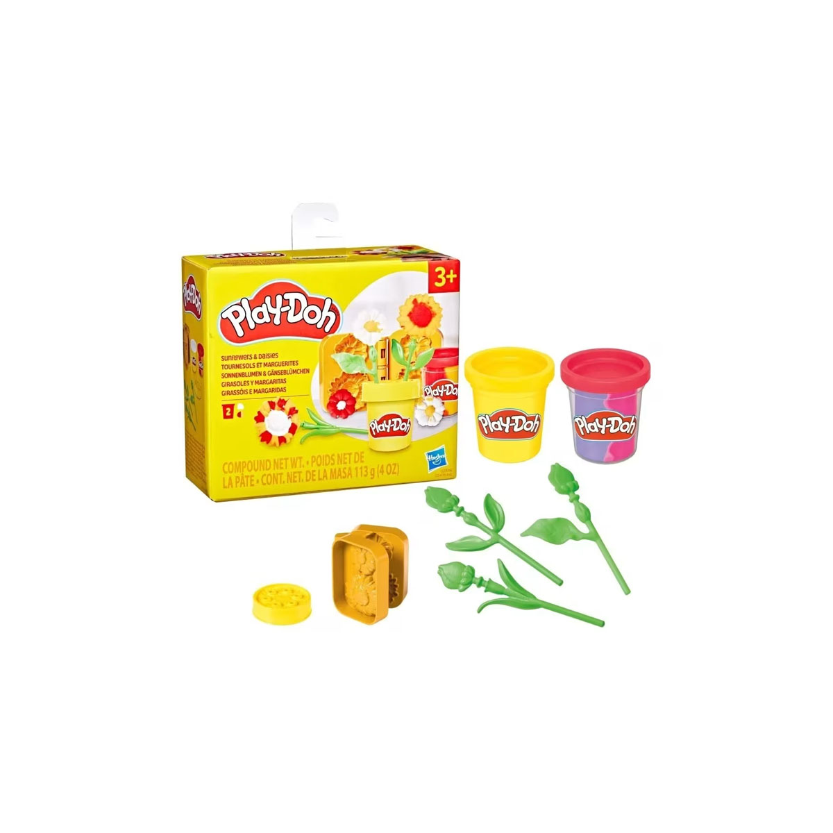 Сет за игра со глина, Play-Doh - Sunflowers & Daisies 