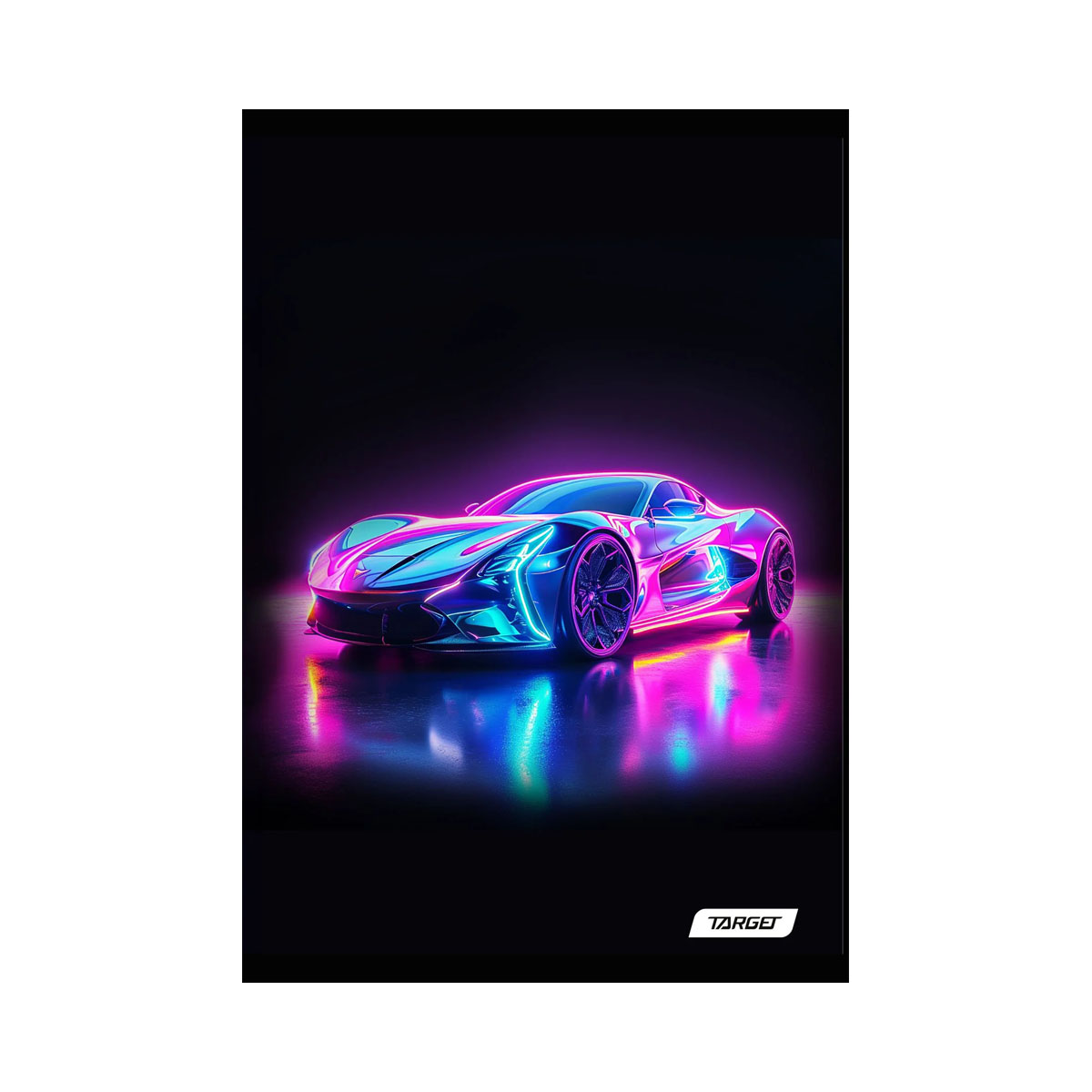 Тетратка, Target - Neon Vibes, A4, 54 листа, коцки 