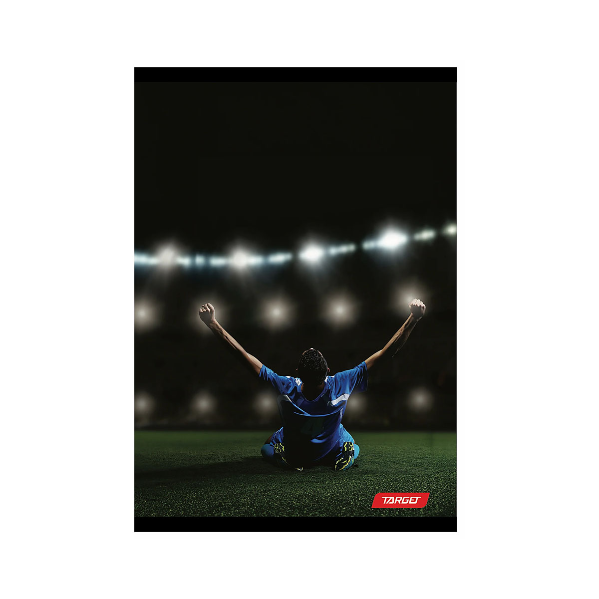 Тетратка, Target - Football, А4, 54 листа, коцки 