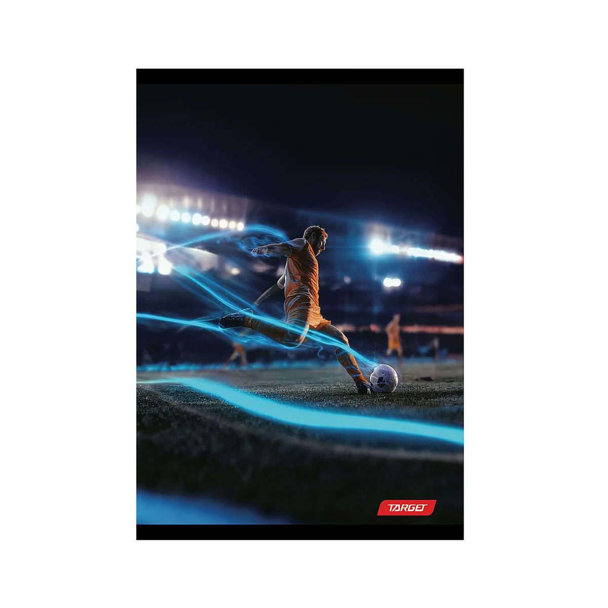Тетратка, Target - Football, А4, 54 листа, коцки 