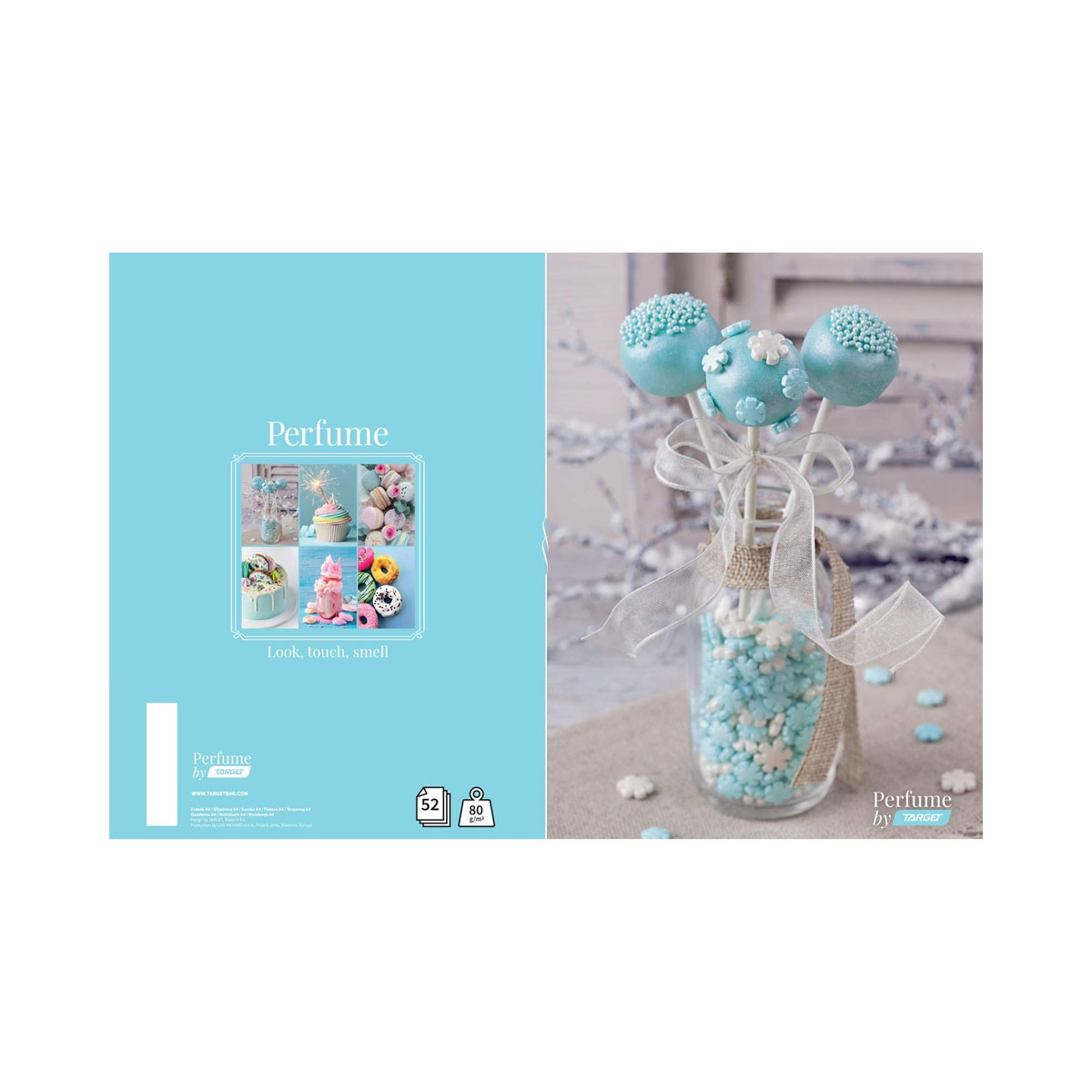 Тетратка, Target - Perfume, A5, 54 листа, линии 
