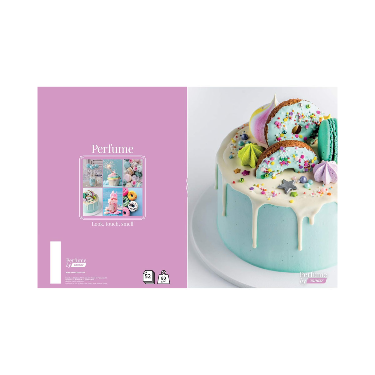 Тетратка, Target - Perfume, A5, 54 листа, линии 