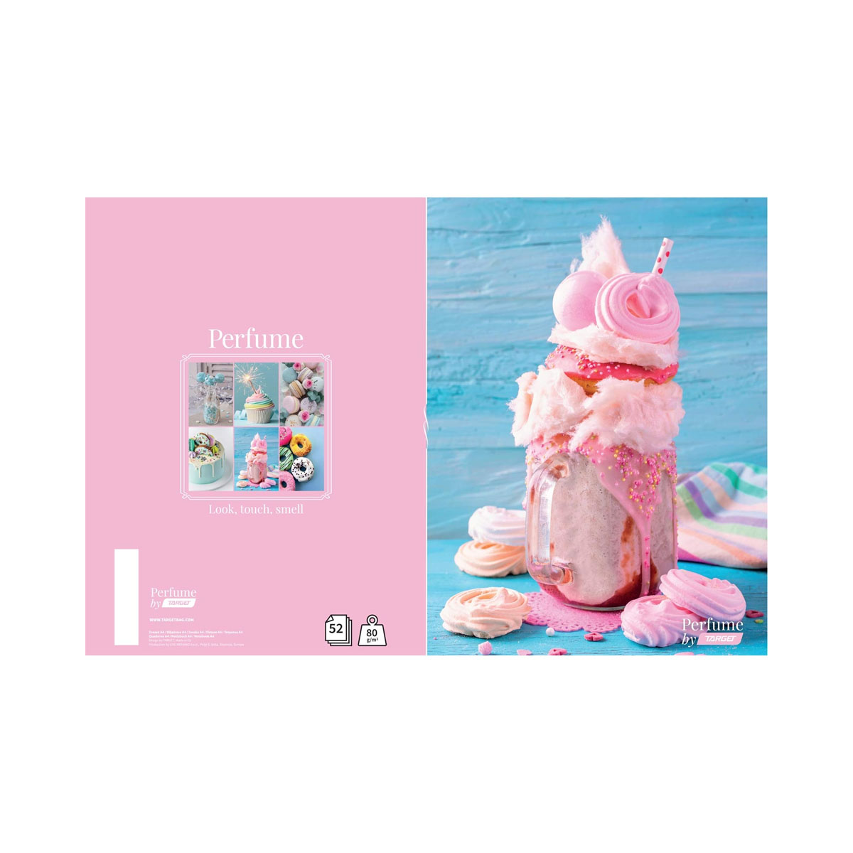 Тетратка, Target - Perfume, A5, 54 листа, линии 