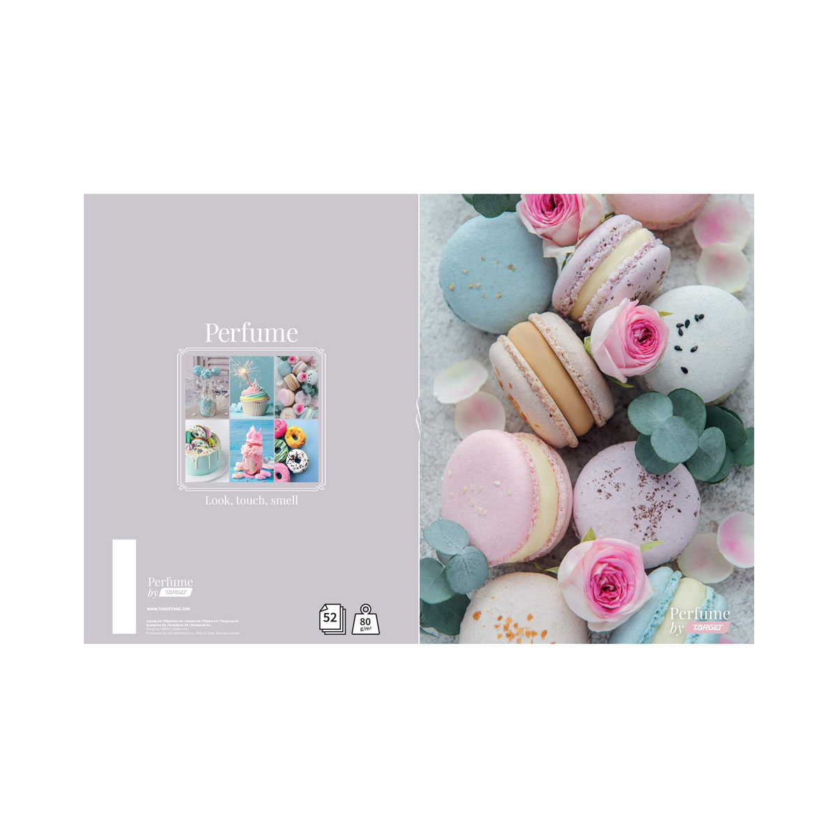 Тетратка, Target - Perfume, A5, 54 листа, коцки 