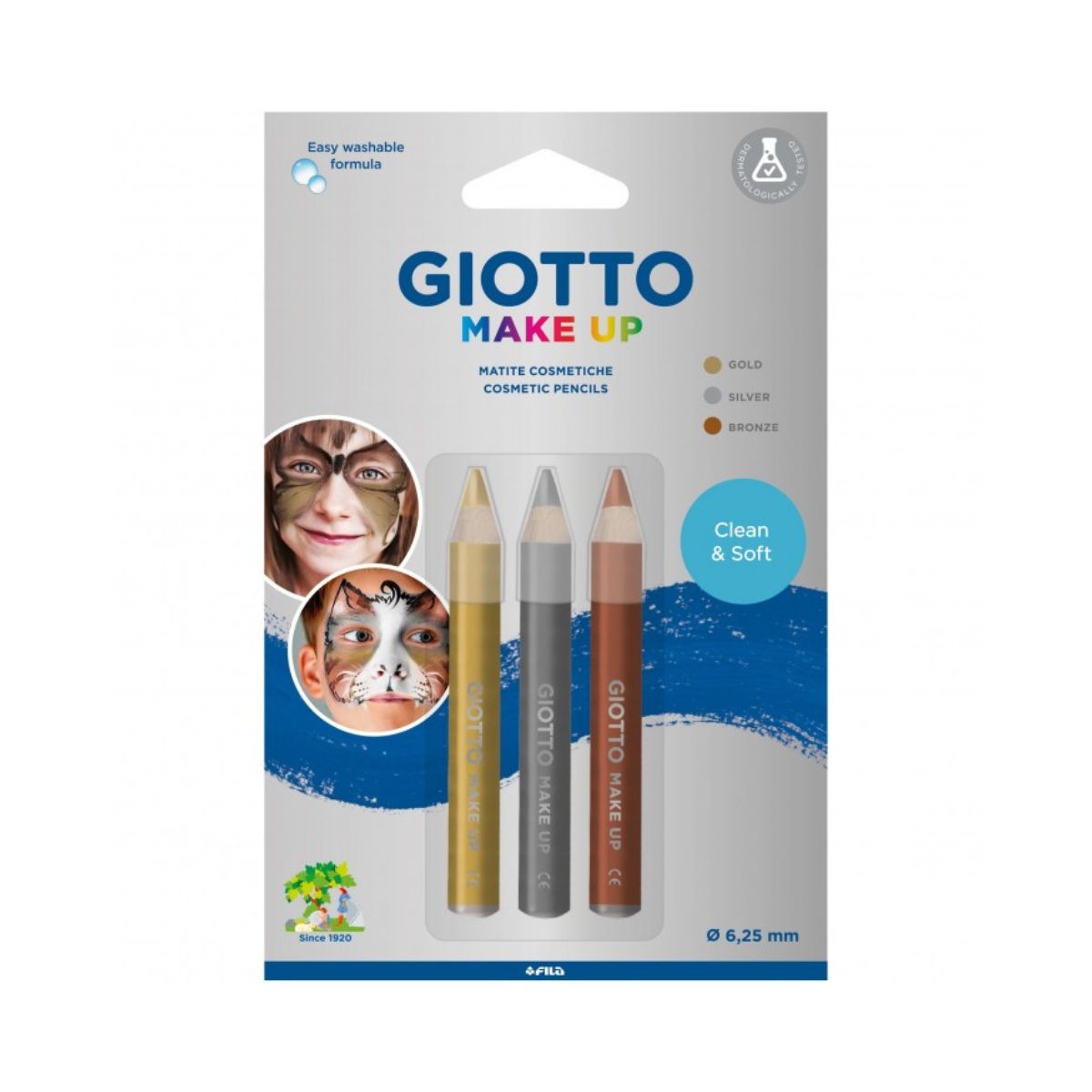 GIOTTO Make-up Bleistifte Princess – Dermatologisch Getestet, Mit Metallischen Farben