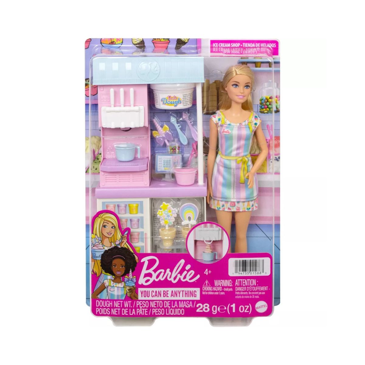 Сет за игра Barbie: You Can Be Anything - Ice Cream Shop 