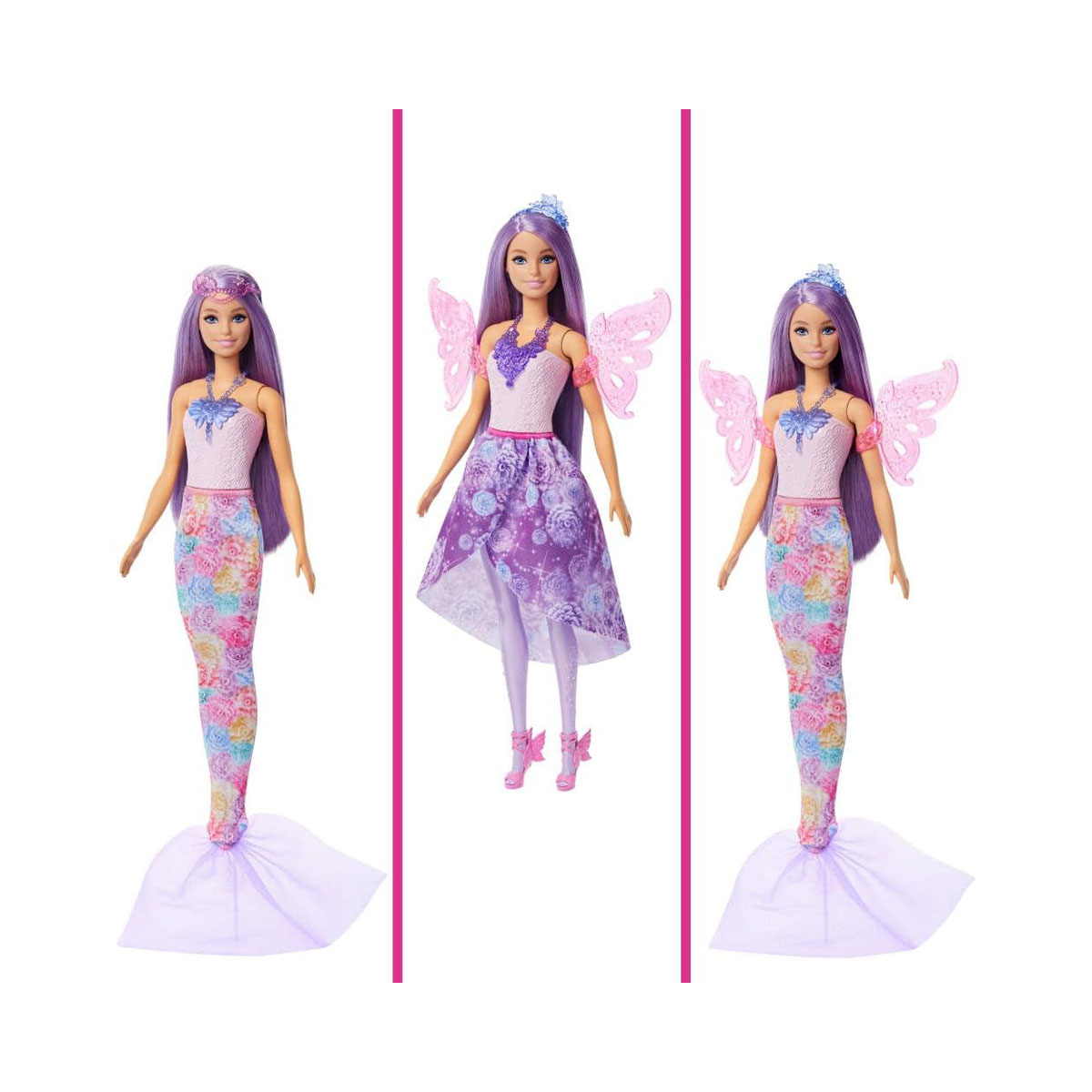 Кукла Barbie: Fantasy Fashion w/ Mermaid Tail & Fairy Wings 