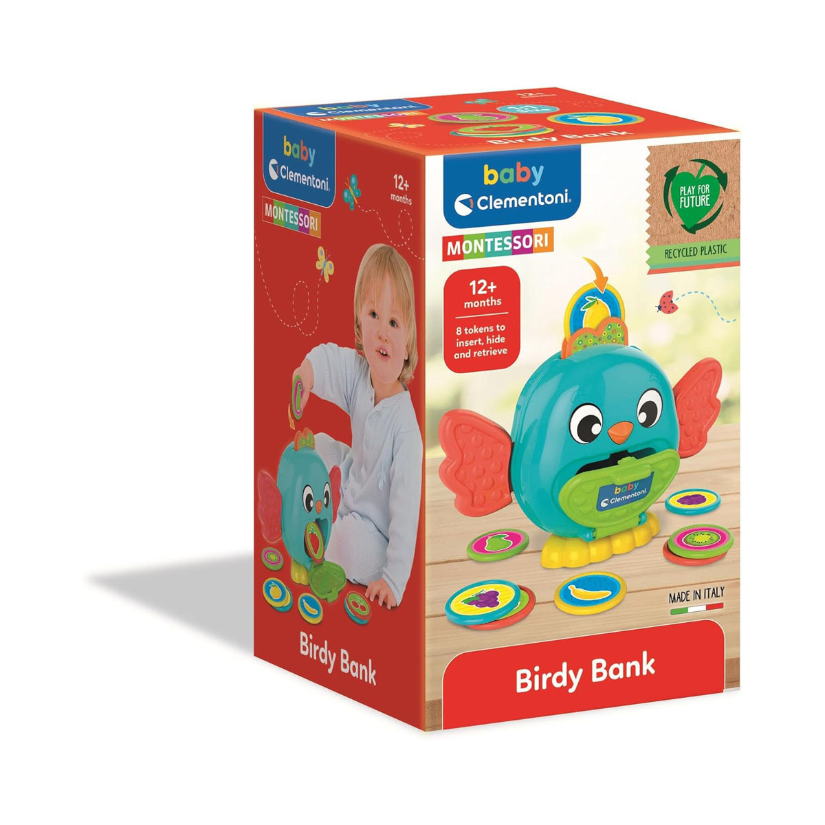Едукативна играчка, Baby Clementoni: Montessori - Birdy Bank 