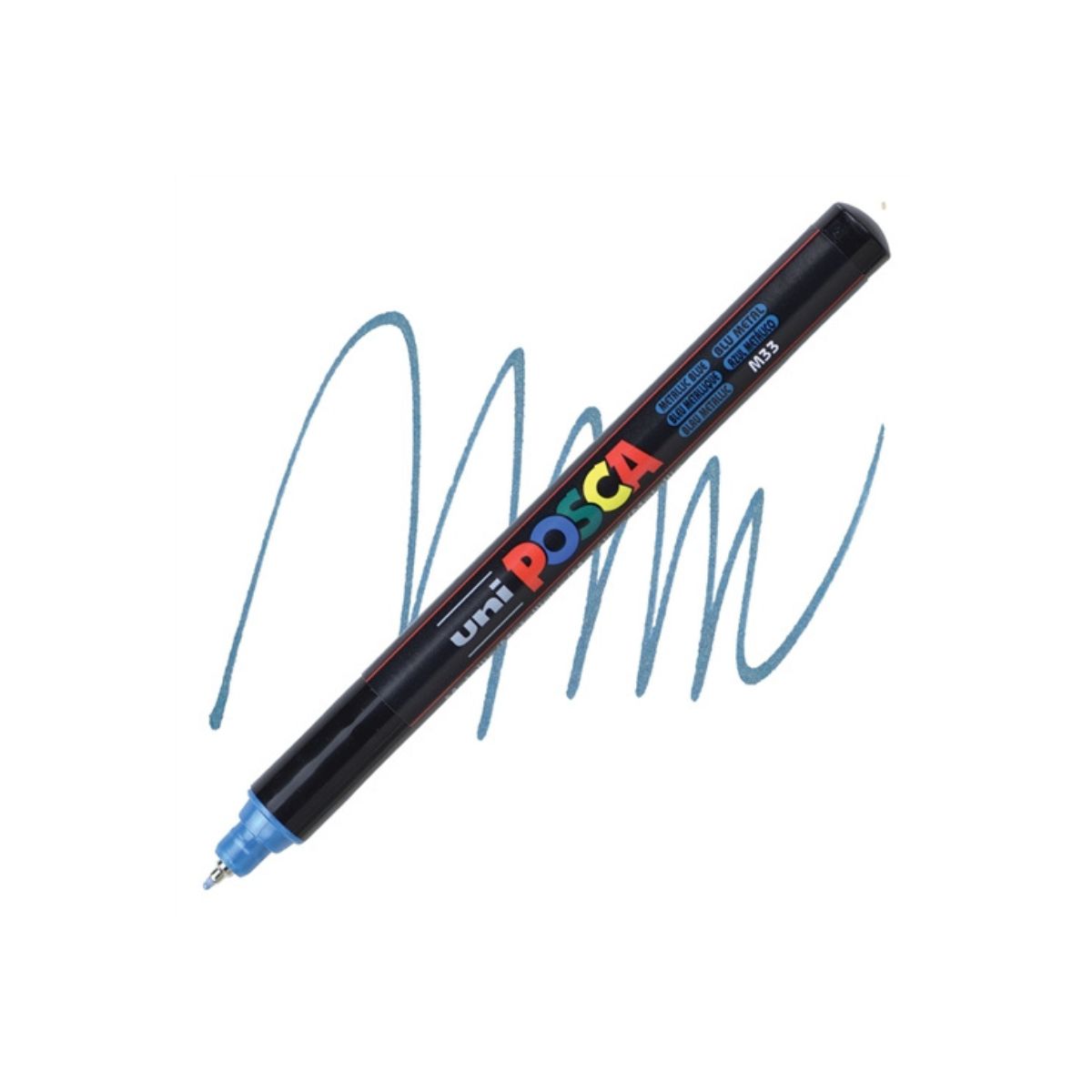 Маркер, Posca PC-1MR - Metallic Blue | literatura.mk