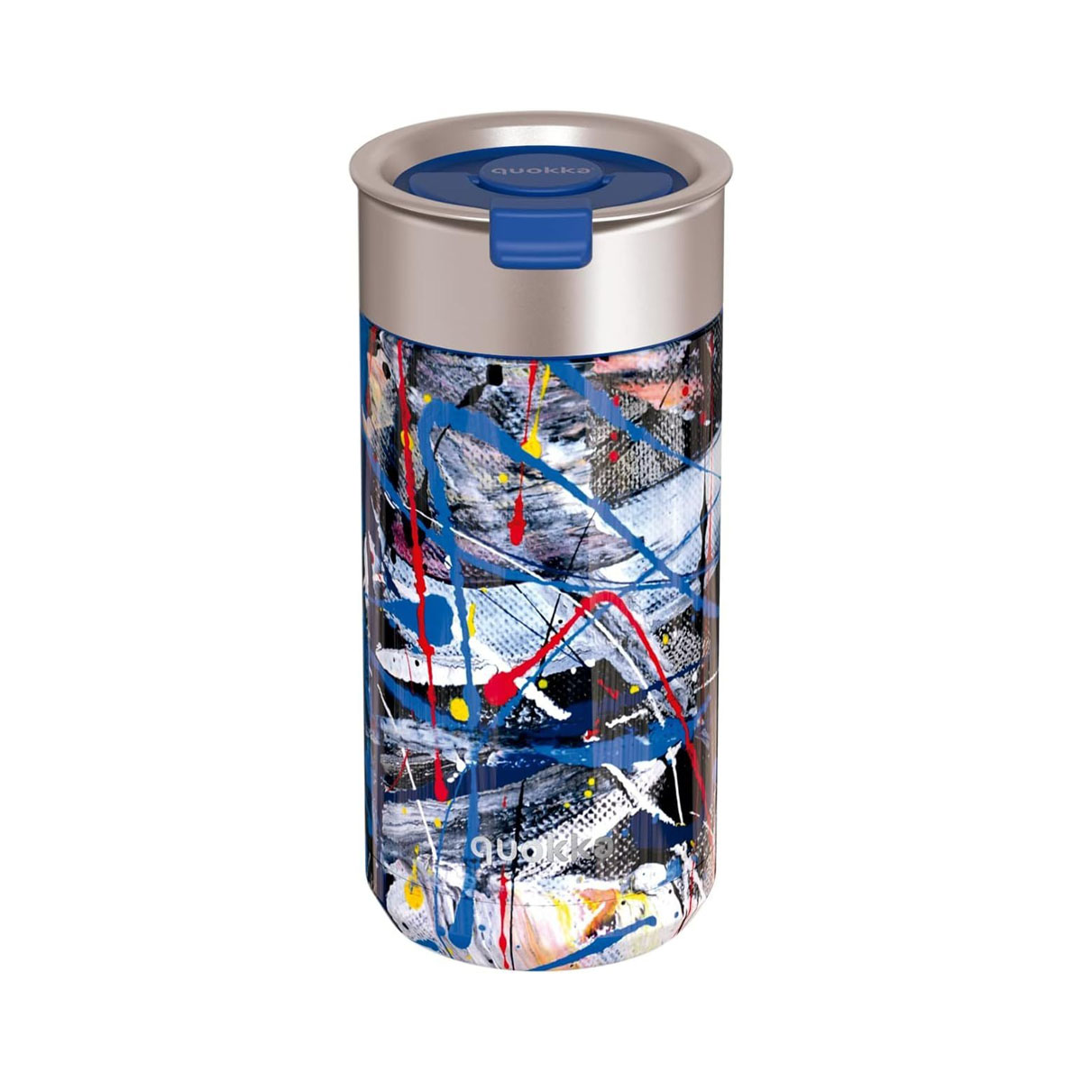 Чаша-термос, Quokka - Blue Abstract, 400 ml 
