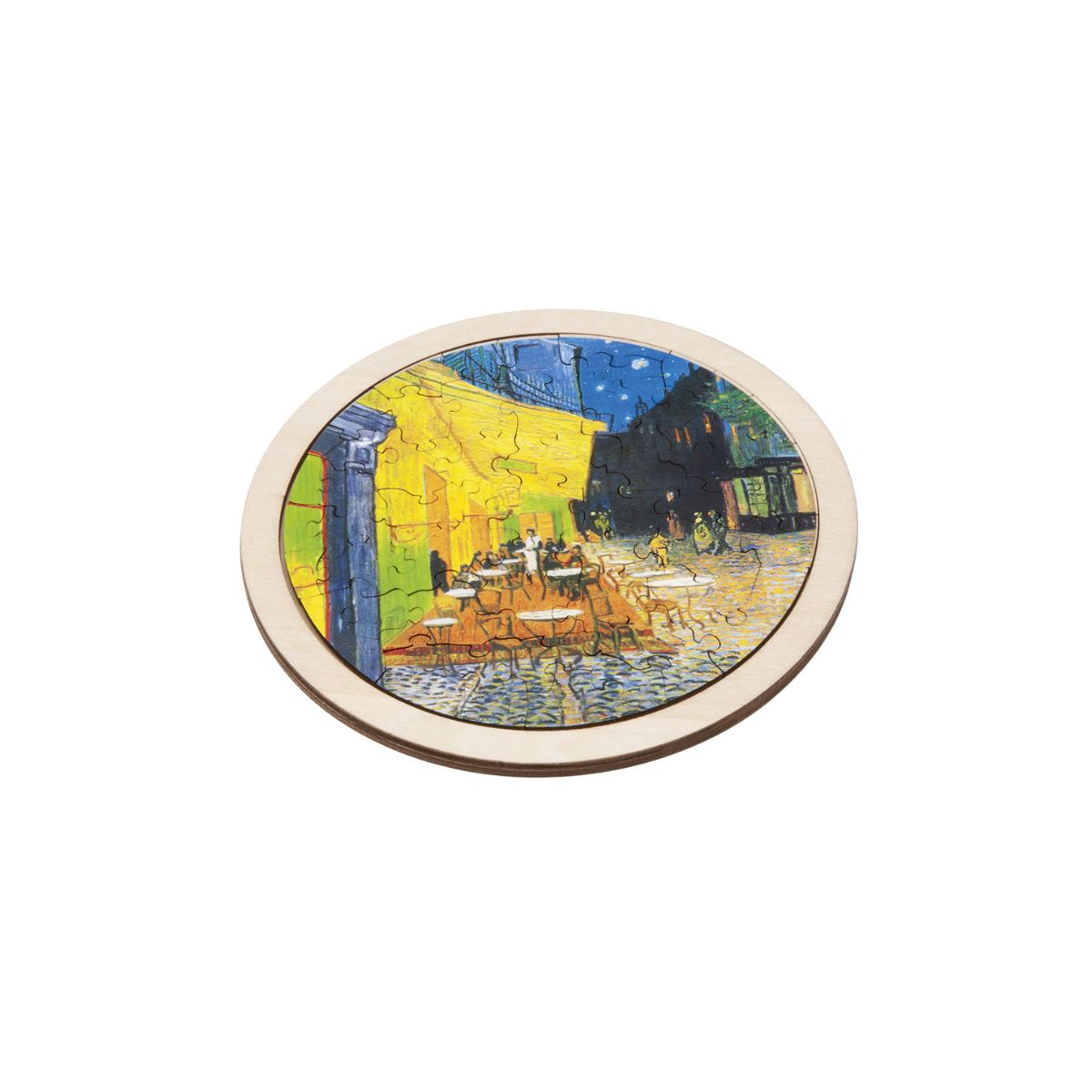Мини уметничка дрвена сложувалка Van Gogh - Café Terrace at Night 