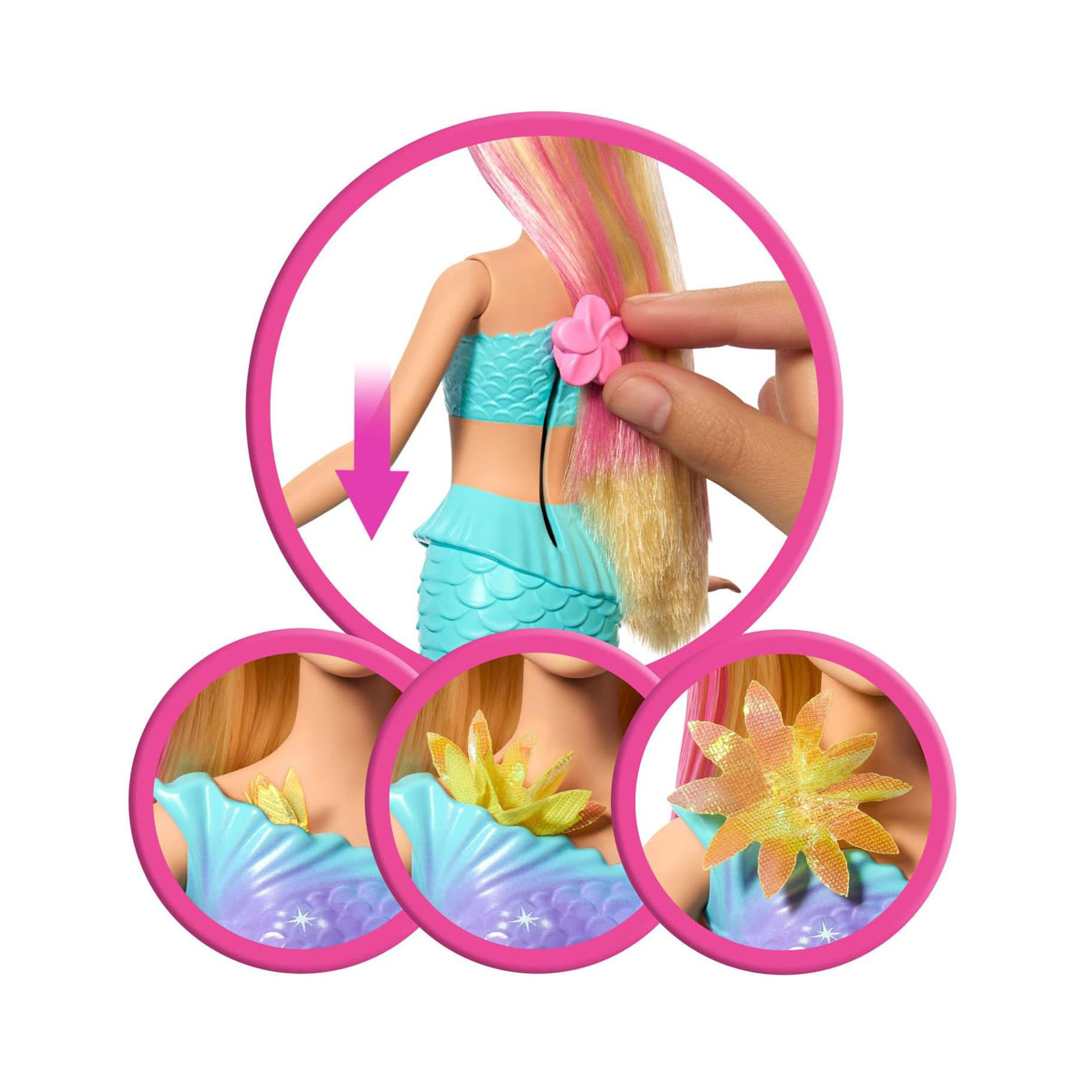 Кукла Barbie: - Flower Magic Mermaid 