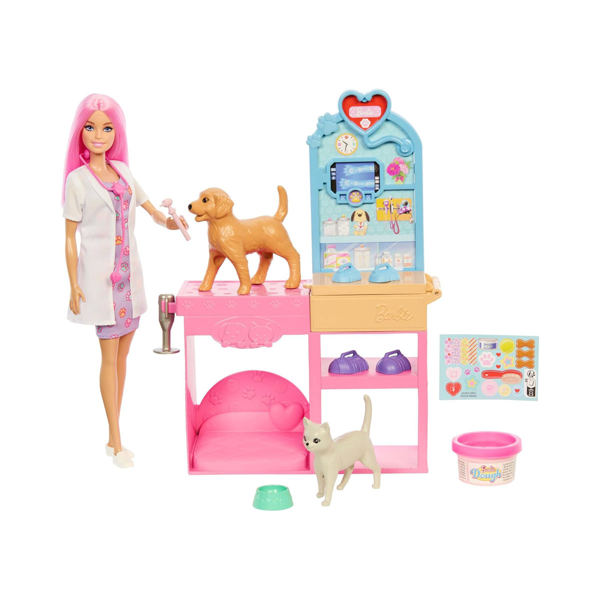 Сет за игра Barbie: You Can Be Anything - Fast Cas Veterinarian Clinic 