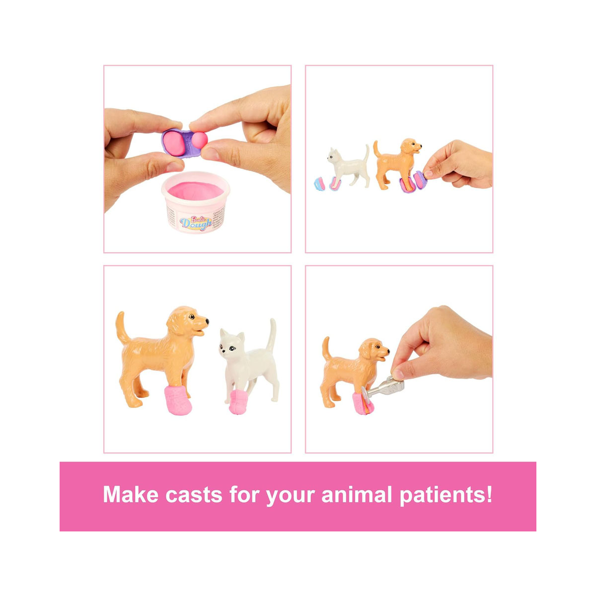 Сет за игра Barbie: You Can Be Anything - Fast Cas Veterinarian Clinic 