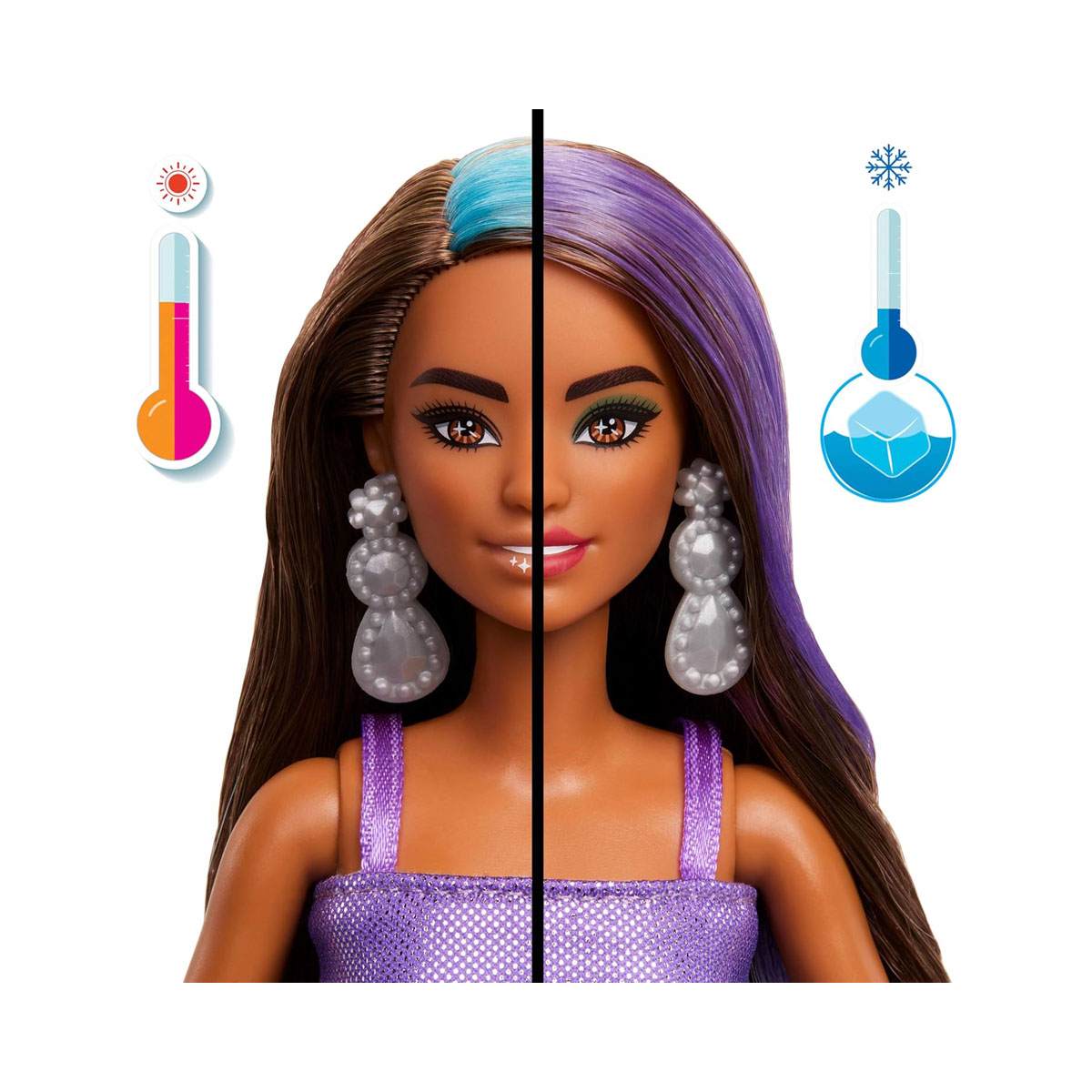 Кукла Barbie: Party Unboxed - Purple Sparkle Doll + Accessories 