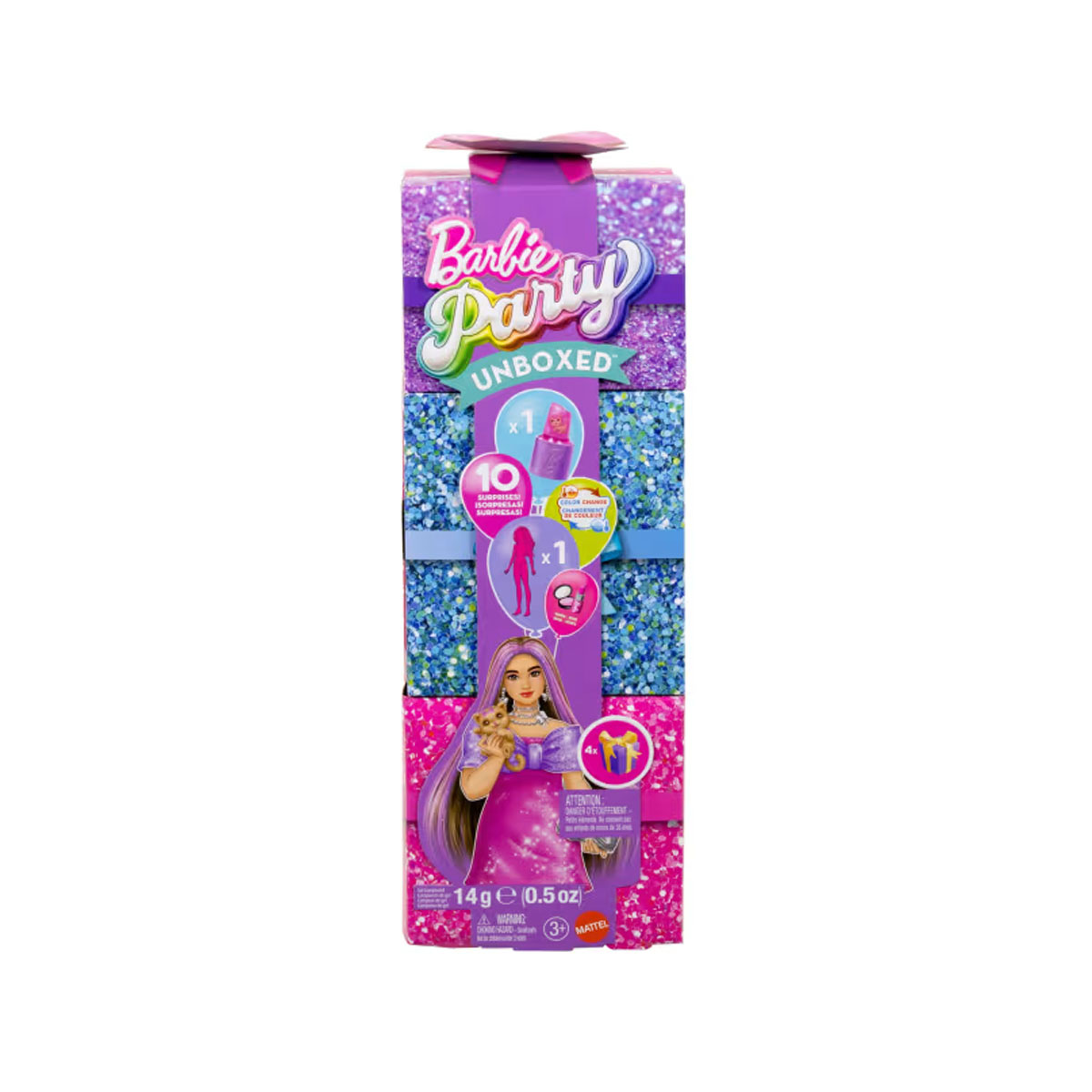 Кукла Barbie: Party Unboxed - Pink Sparkle Doll + Accessories 