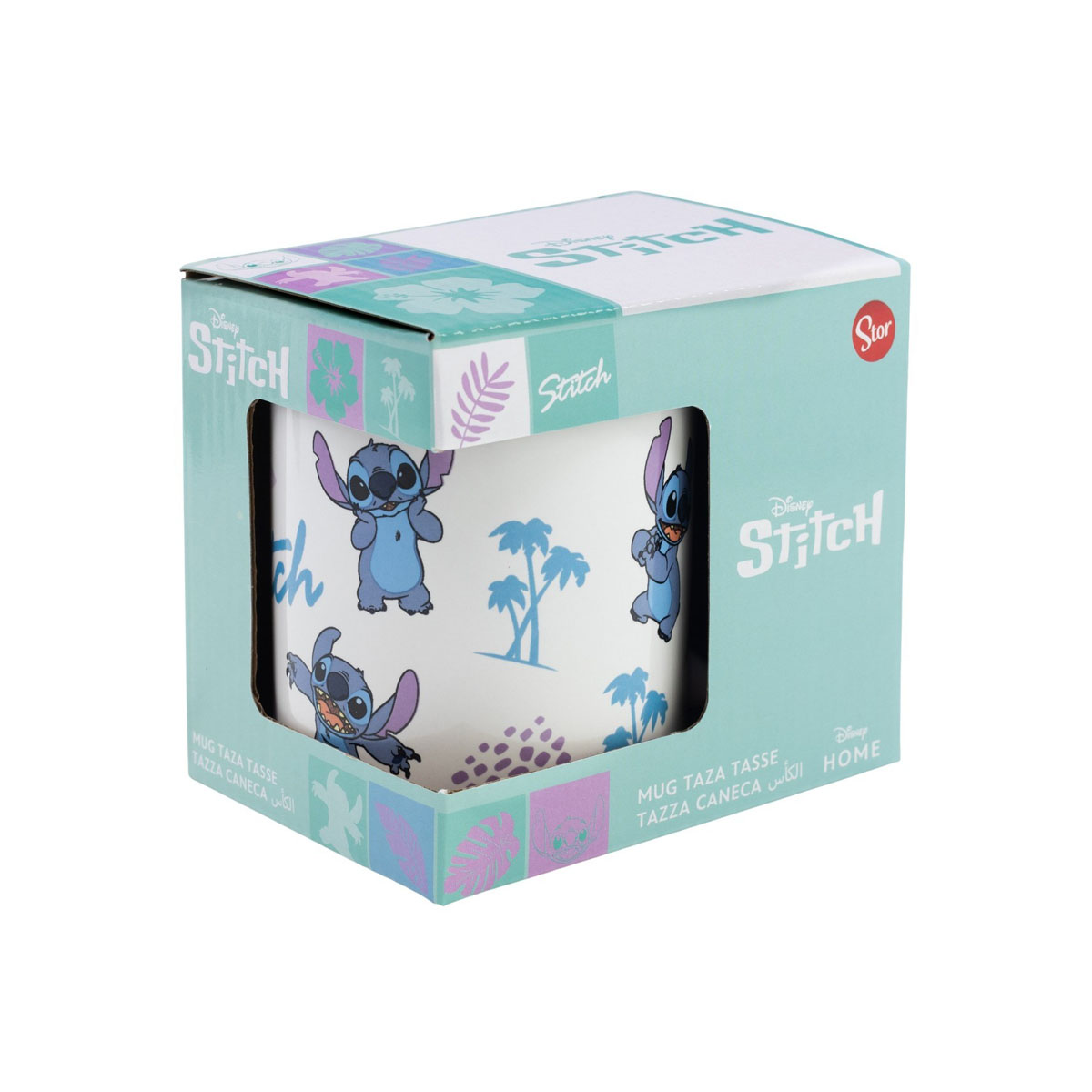Шолја, Disney: Stitch - Leaves Pattern, 325ml 