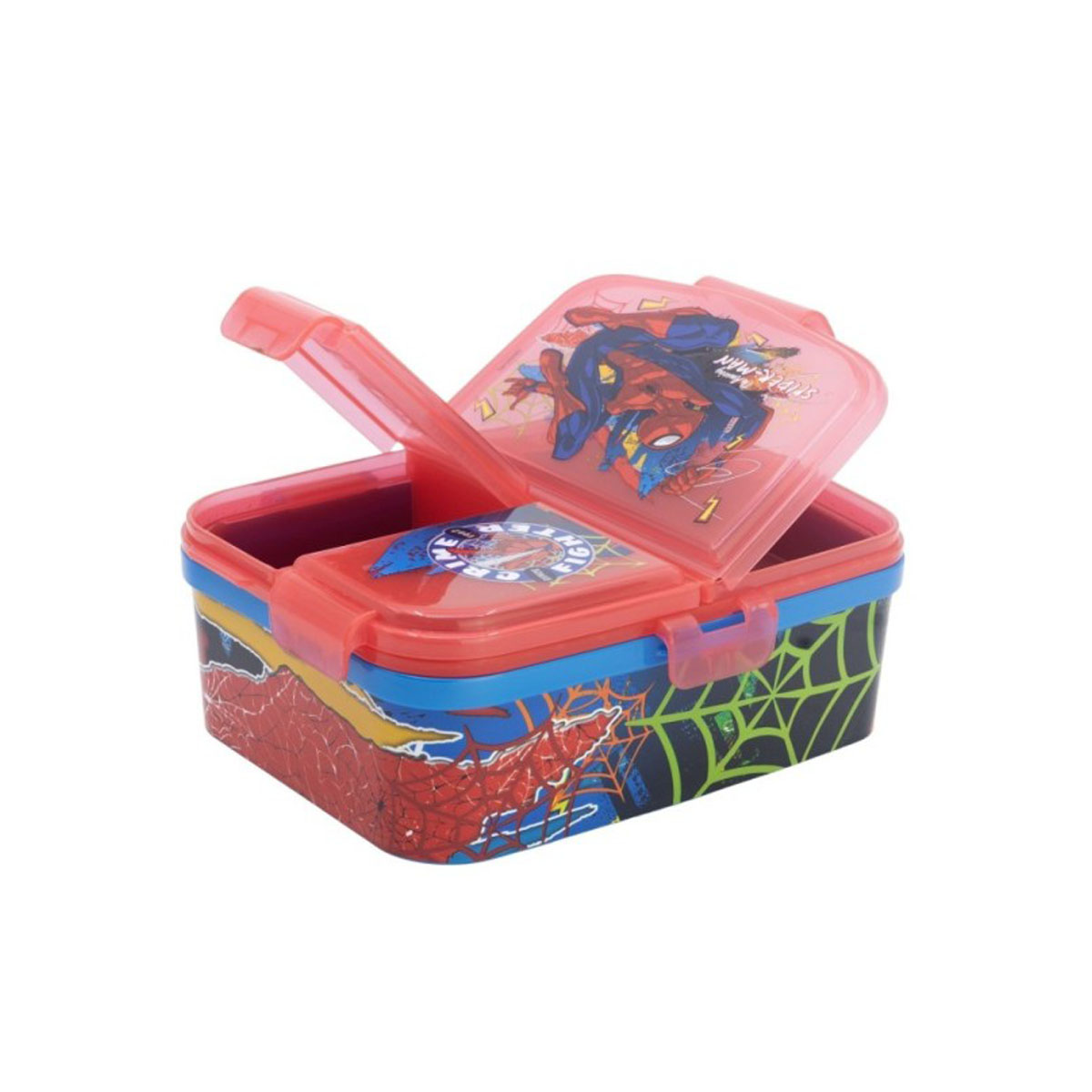 Кутија за ужинка со 3 прегради XL, Spider-Man - Moving Target 