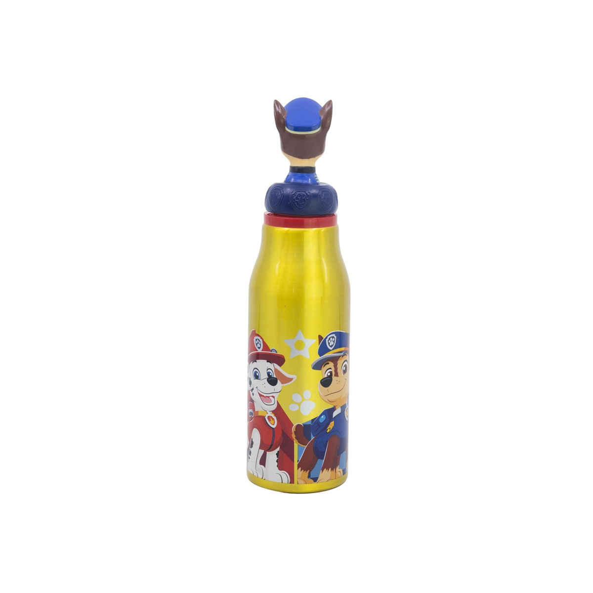Алуминиумско шише за вода со 3D фигура, Paw Patrol - Chase, 690ml 