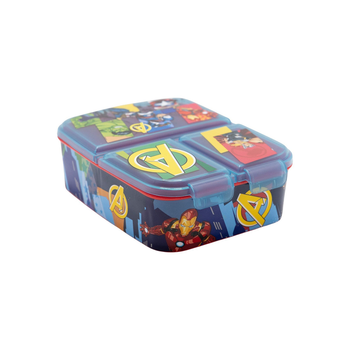 Кутија за ужинка со 3 прегради, Marvel: Avengers - 7 Wonders 