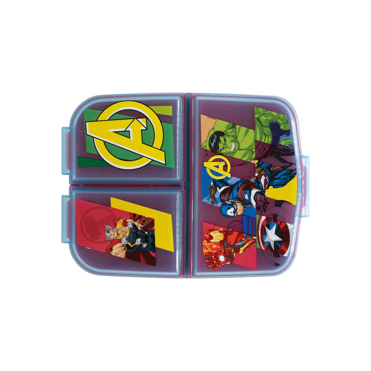 Кутија за ужинка со 3 прегради, Marvel: Avengers - 7 Wonders 