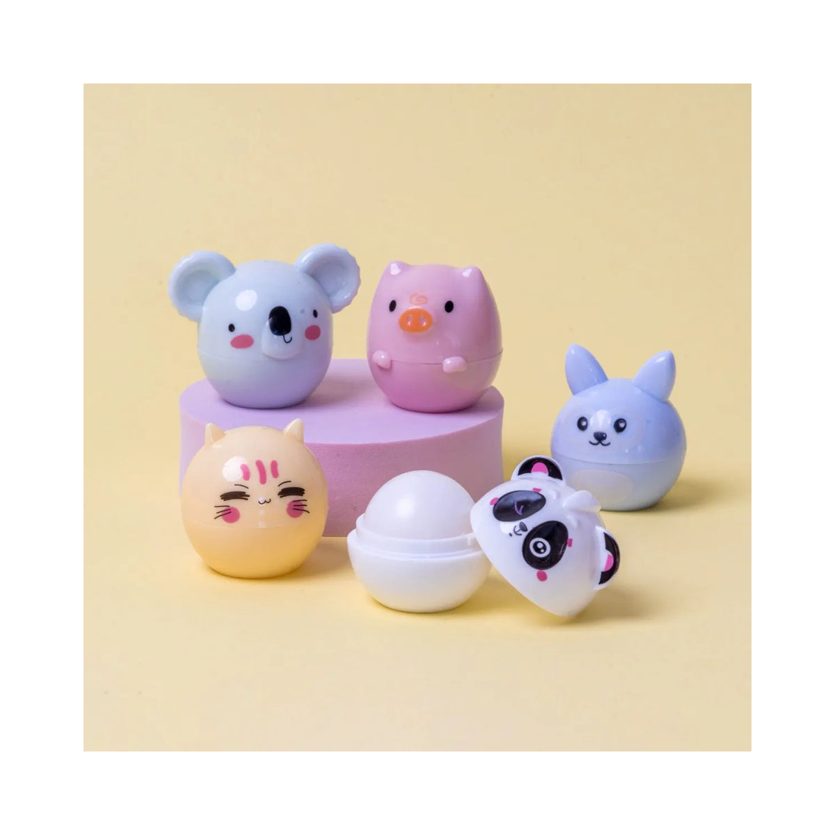 Детски балзам за усни Cute Animals 3D, 5 дизајни 