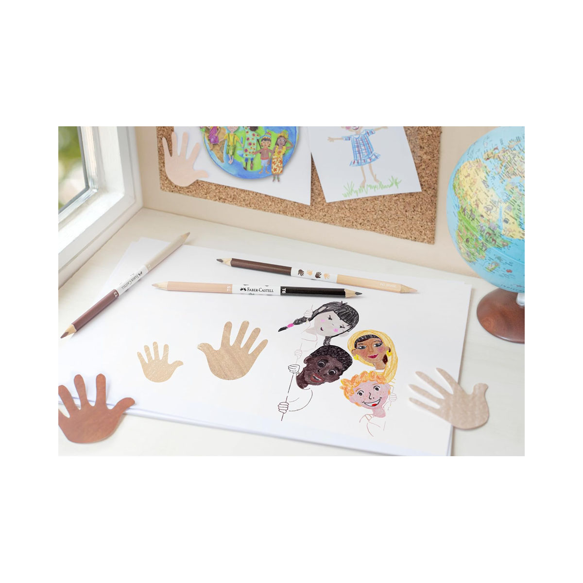 Дрвени боици, Faber Castell - Children of the World, 24 + 3 