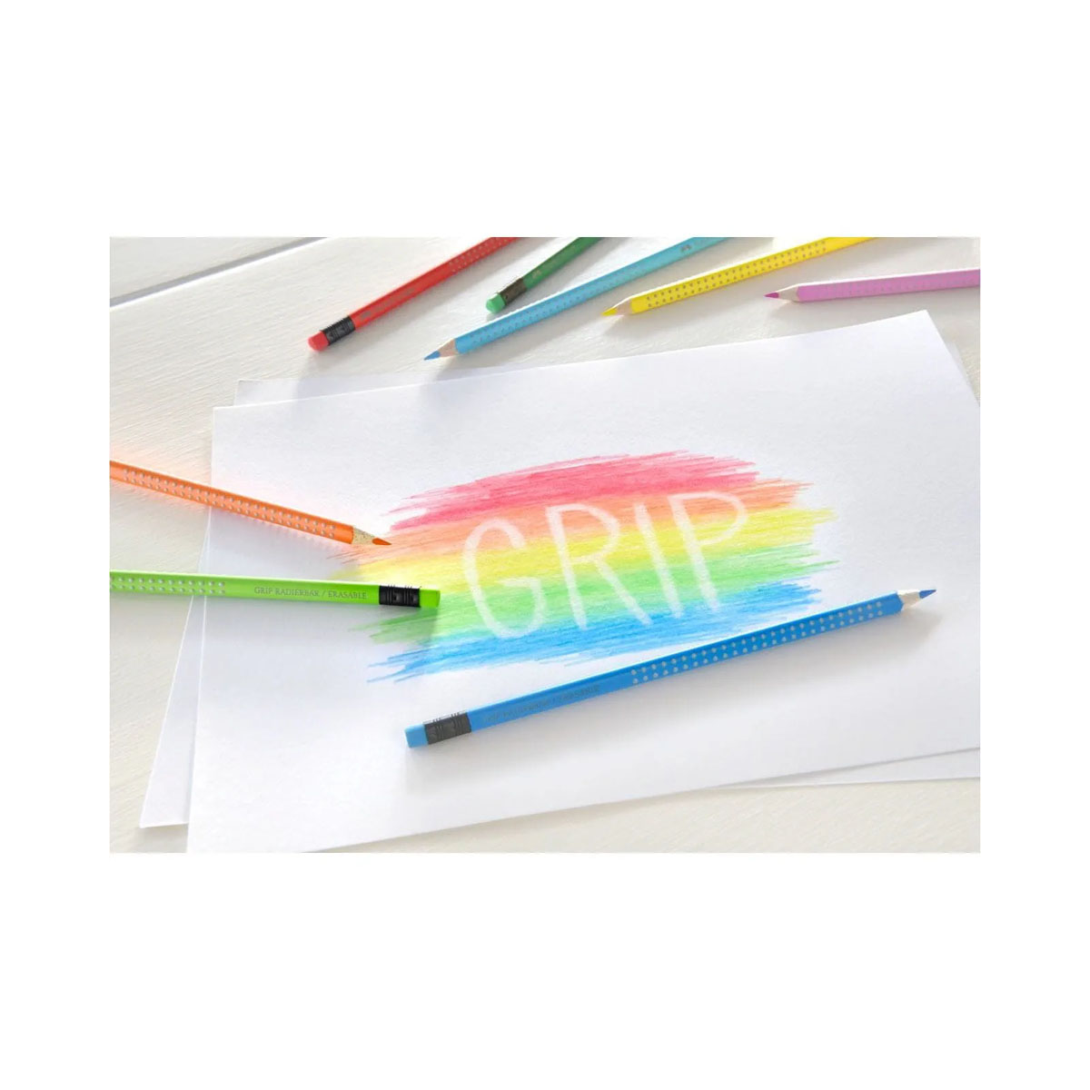 Дрвени боици, Faber Castell - Colour Grip Erasable, 1/10 
