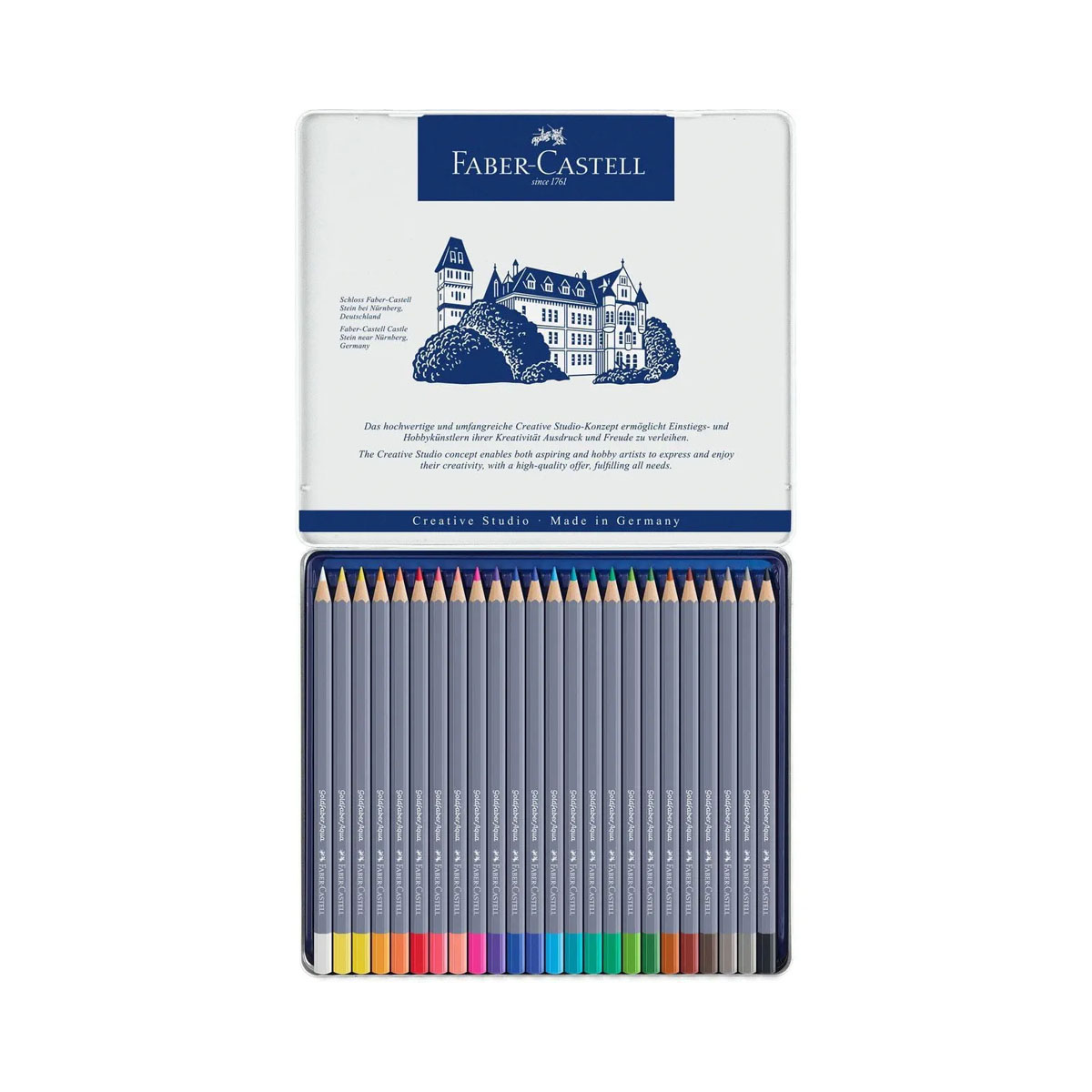 Акварелни моливи во боја, Faber Castell - GоldfaberAqua, 1/24 
