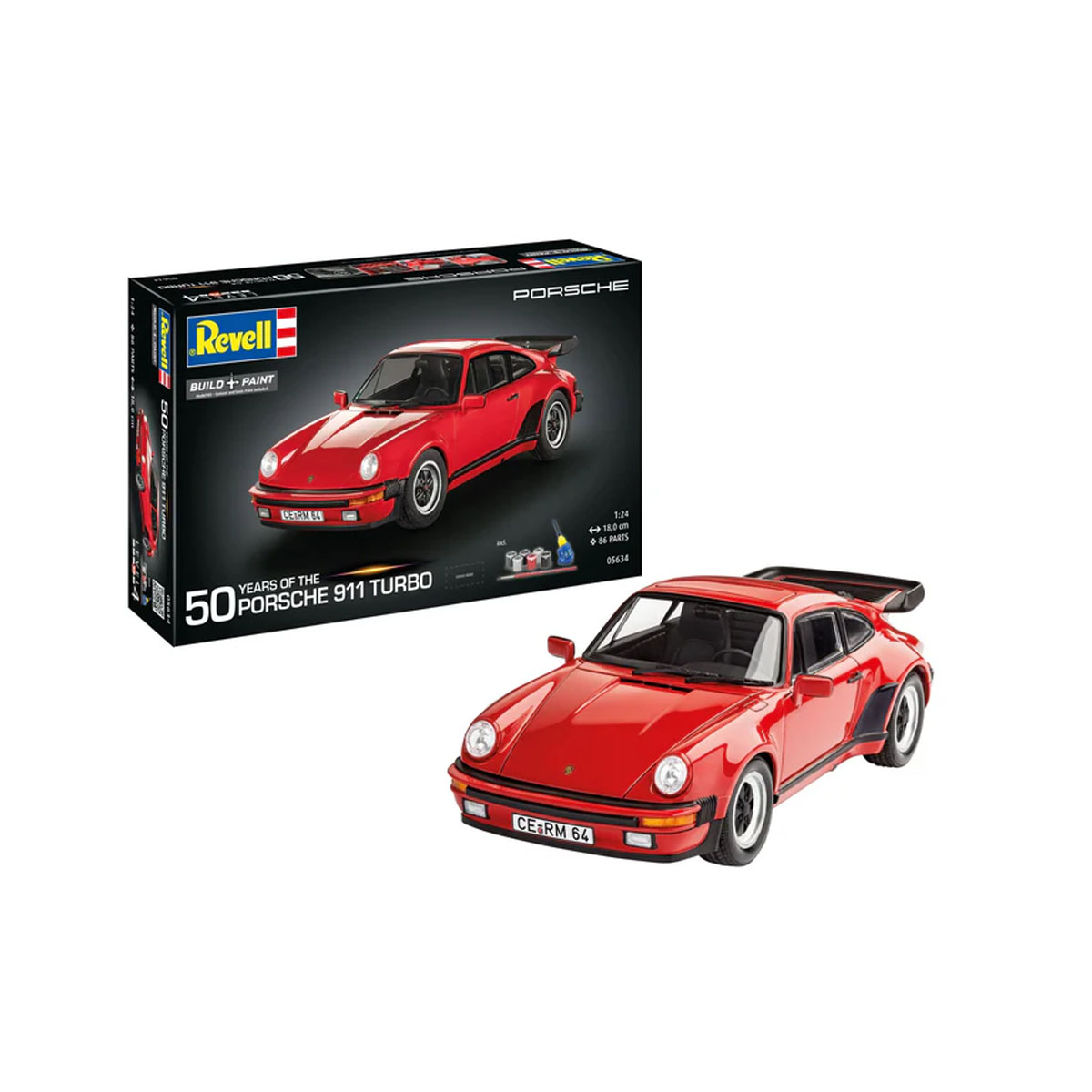 Макета, Gift Set Porsche 911 Turbo 50th Anniversary, 1:24 