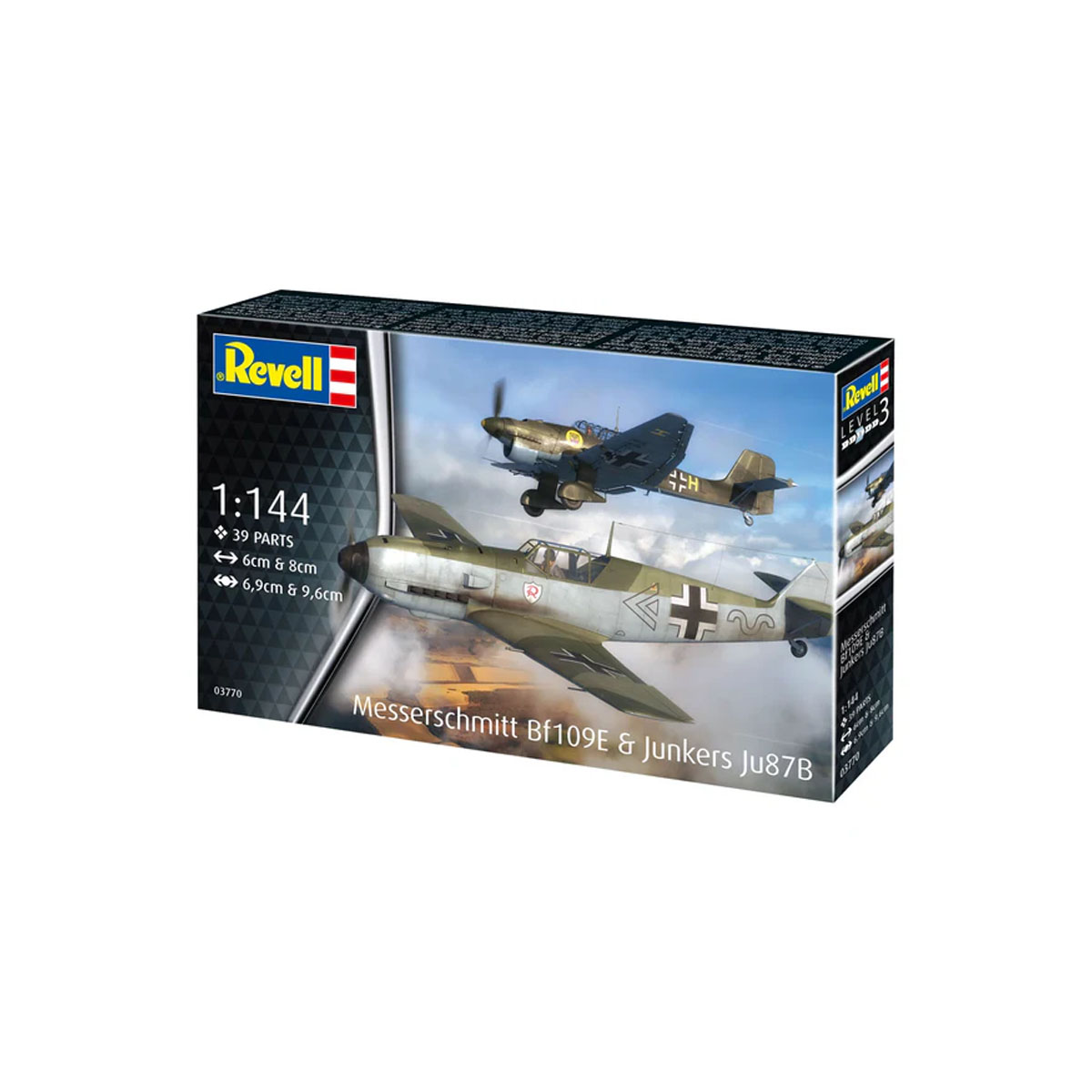 Макета, Starter Kit Messerschmitt Bf109E & Ju87B Stuka, 1:144 