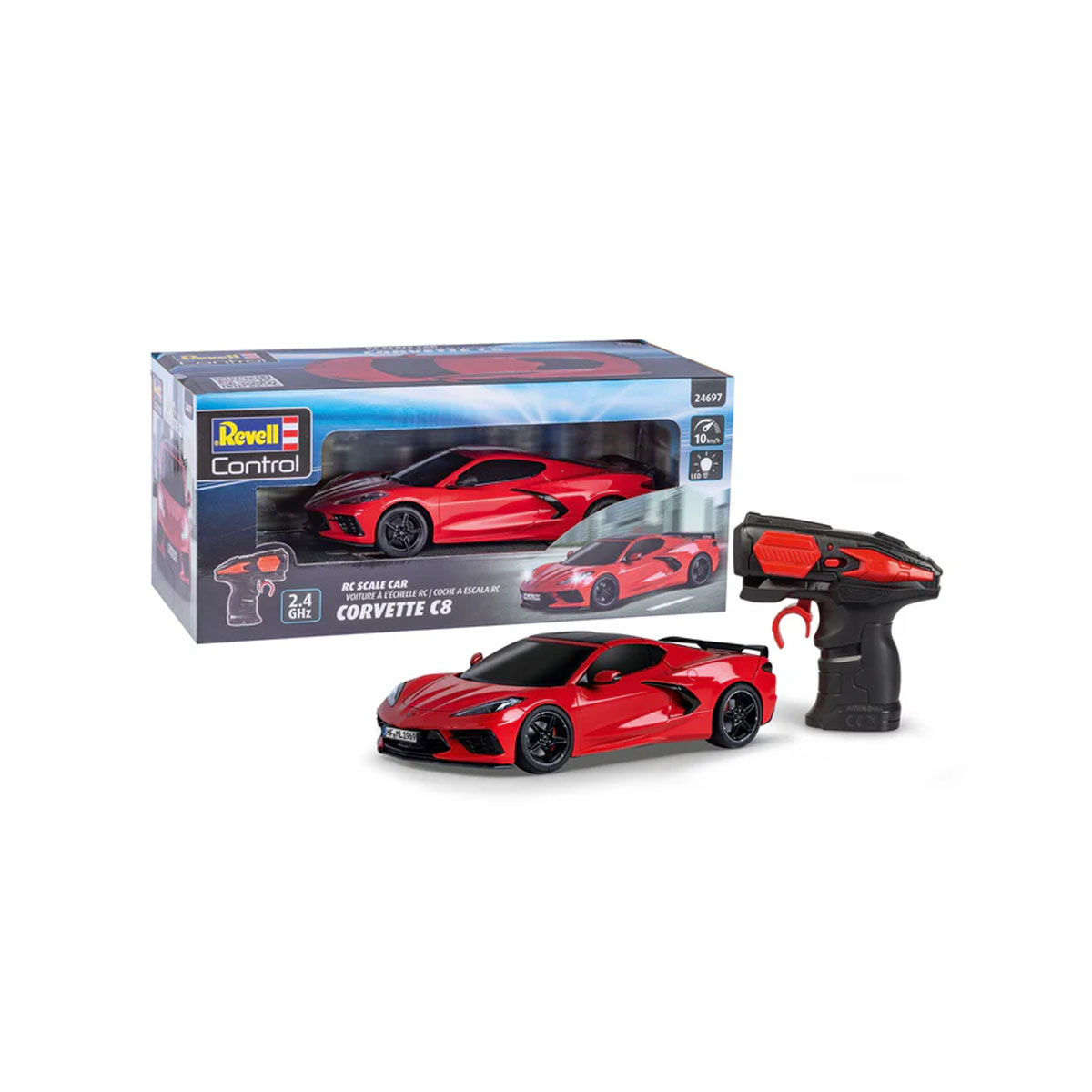Фигура на далечинско управување, RC Scale Car Corvette C8, 1:24 