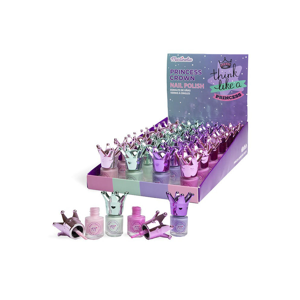 Детски лак за нокти Princess Crown, 4 бои 