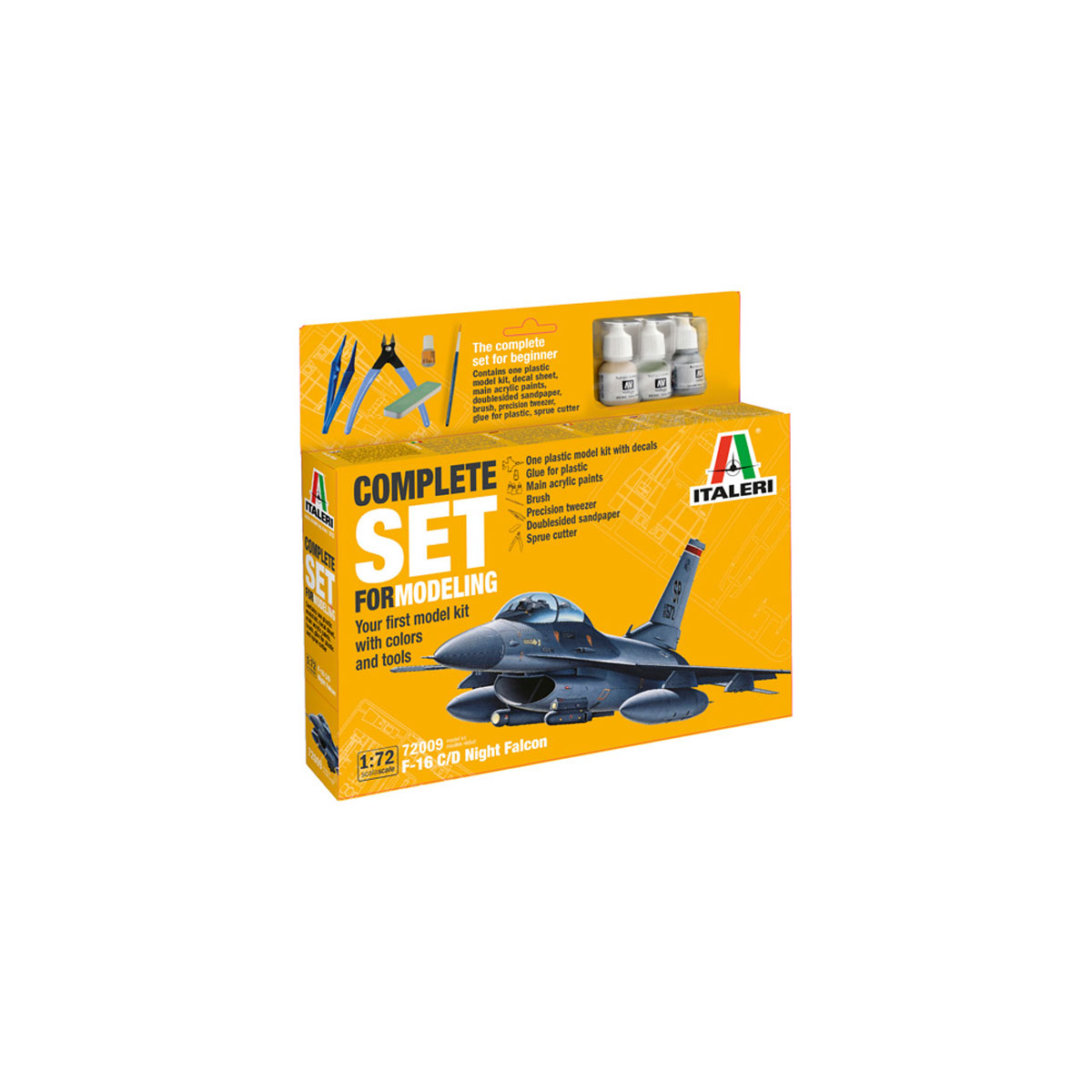 Макета, F-16 C/D Night Falcon, 1:72 