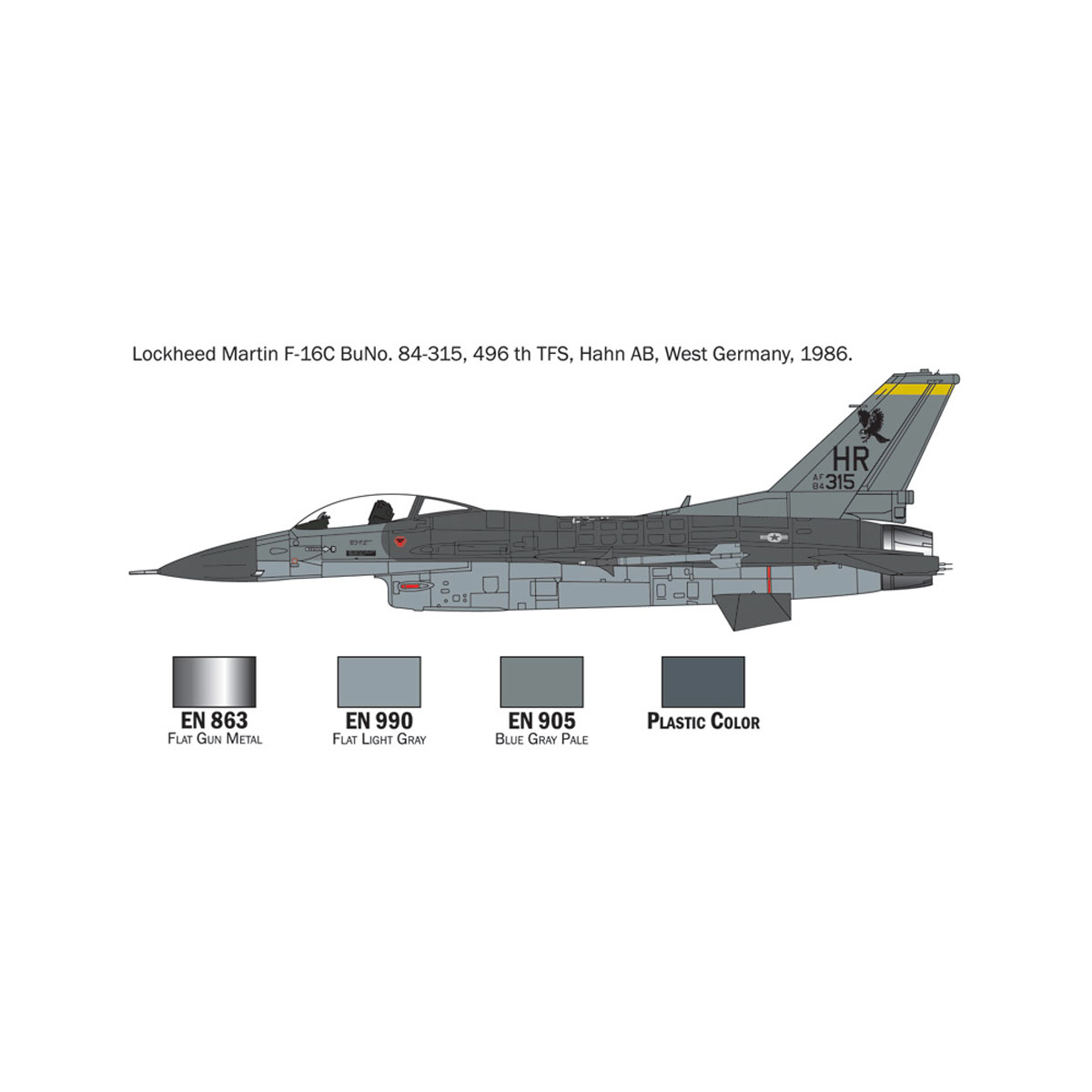 Макета, F-16 C/D Night Falcon, 1:72 