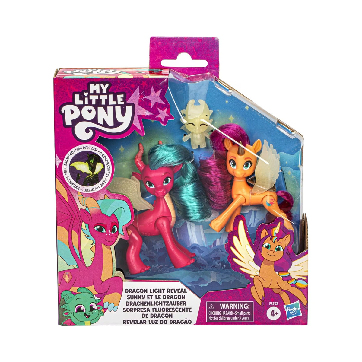 Сет фигури, My Little Pony - Dragon Light Reveal 