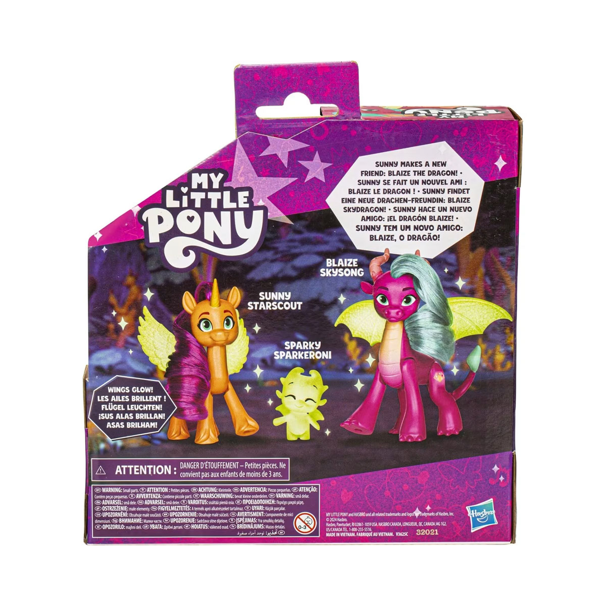 Сет фигури, My Little Pony - Dragon Light Reveal 