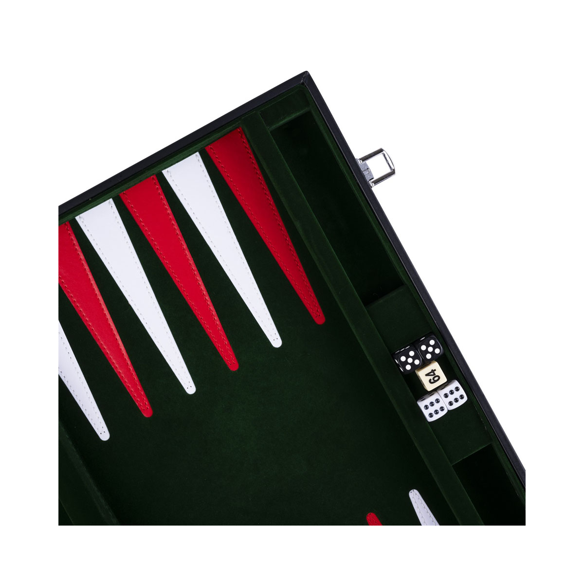 Сет за табла - куферче, green/red/white, 18 