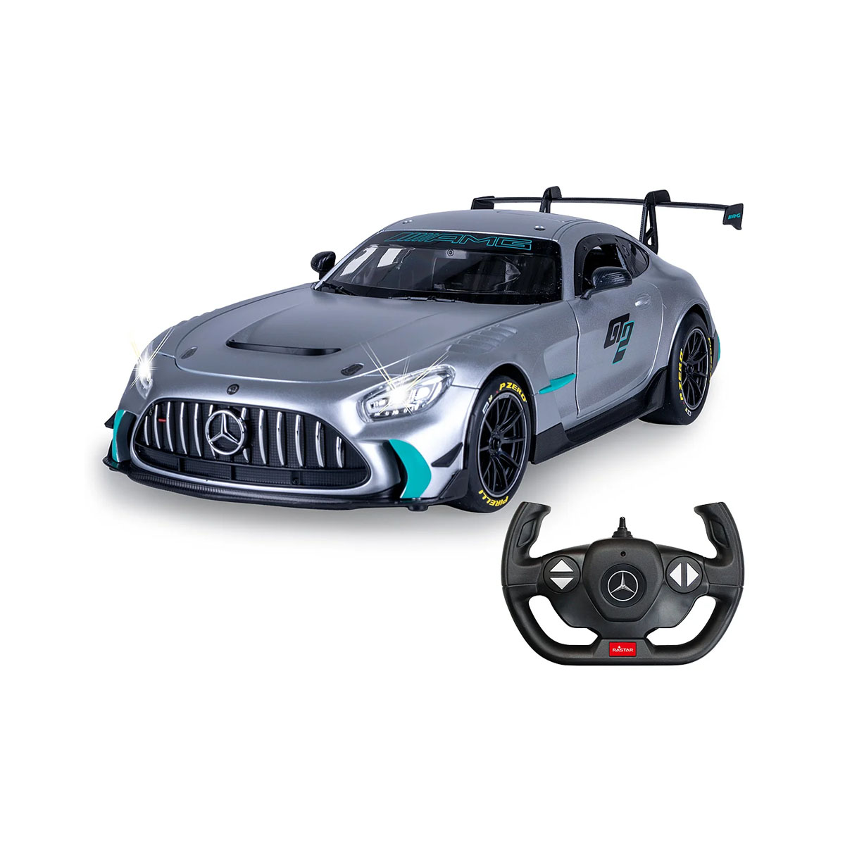 Автомобил на далечинско управување, Mercedes-AMG GT2 1:14 silver 2,4GHz 
