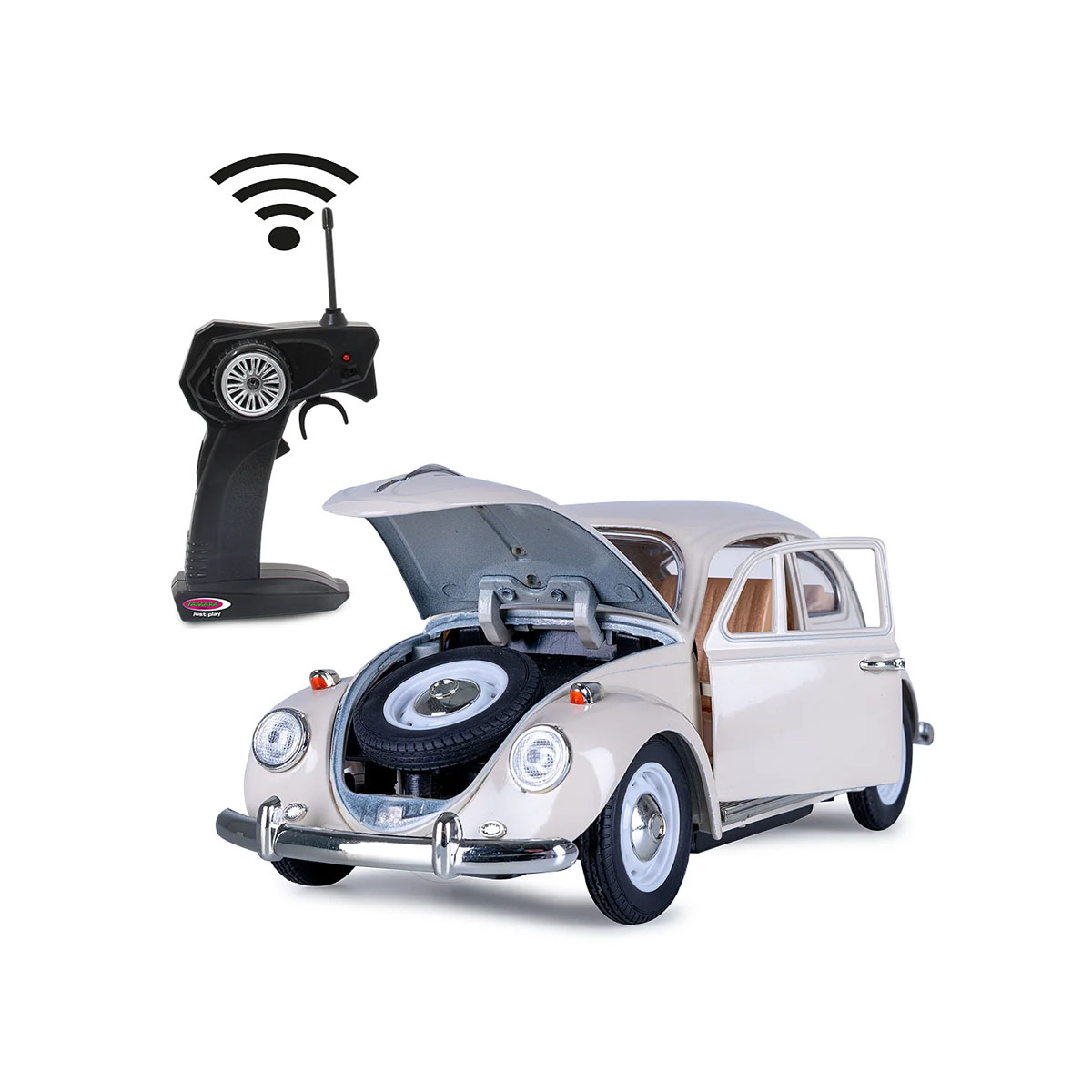 Автомобил на далечинско управување, VW Beetle RC Diecast 1:18, 27MHz 