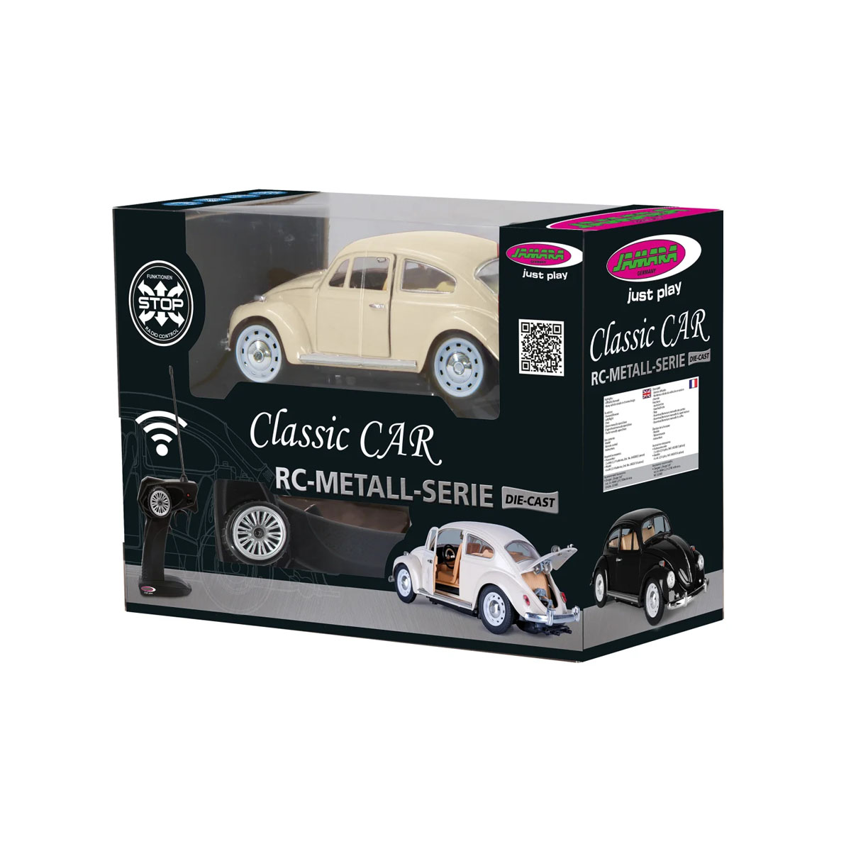 Автомобил на далечинско управување, VW Beetle RC Diecast 1:18, 27MHz 