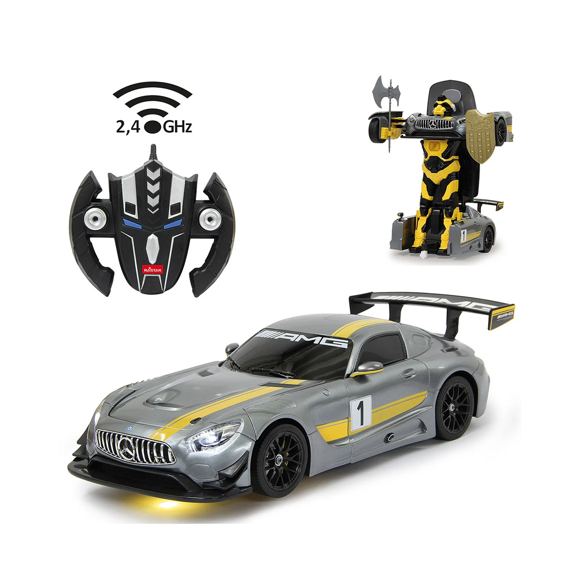 Автомобил на далечинско управување, Mercedes-Benz AMG GT3 1:14, 2,4GHz transform 