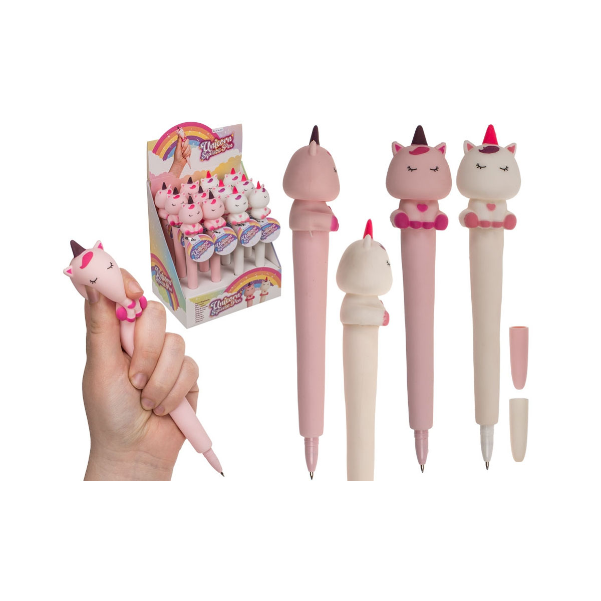 Пенкало со фигура, Unicorn Squeeze Pen, 2 бои 