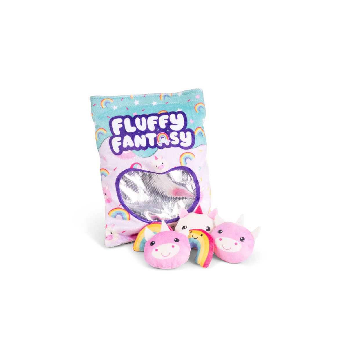 Сет мини плишани фигури, Fluffy Fantasy - Rainbows and Unicorns Squishy Snacks 