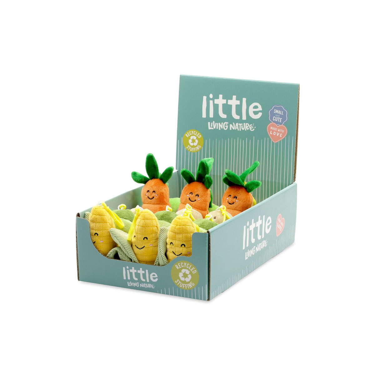 Плишан приврзок, Little Living Nature Clips - Vegetables 