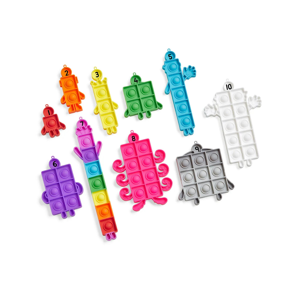 Сет сензорни играчки, Numberblocks Sensory Bubble Poppers 
