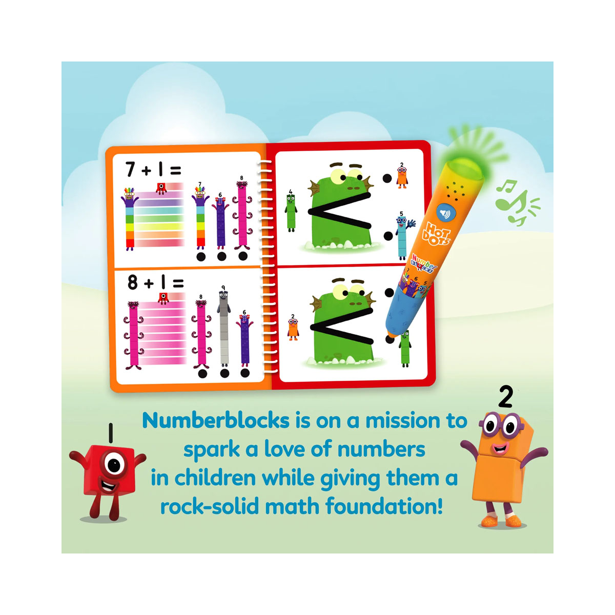 Едукативен сет, Hot Dots Numberblocks Activity Book 1-10 & Interactive Pen 